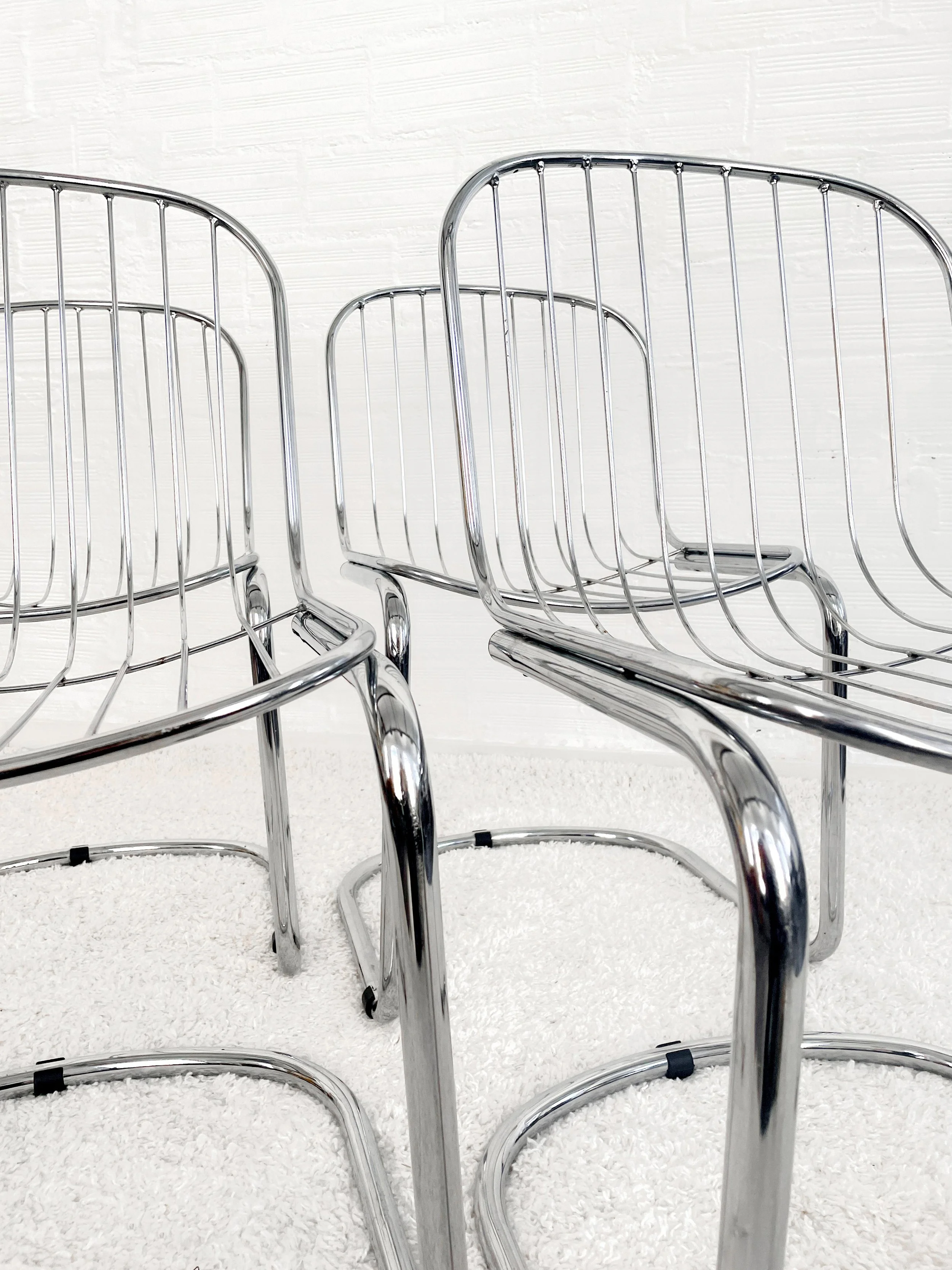 Sillas de comedor de Gastone Rinaldi para Rima. 70s. Monda Lironda Vintage