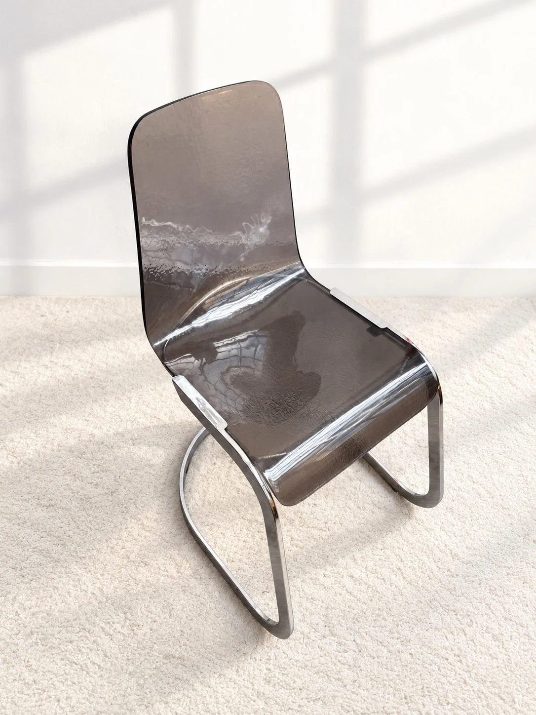 Sillas cantilever Roche Bobois. Francia, años 70.