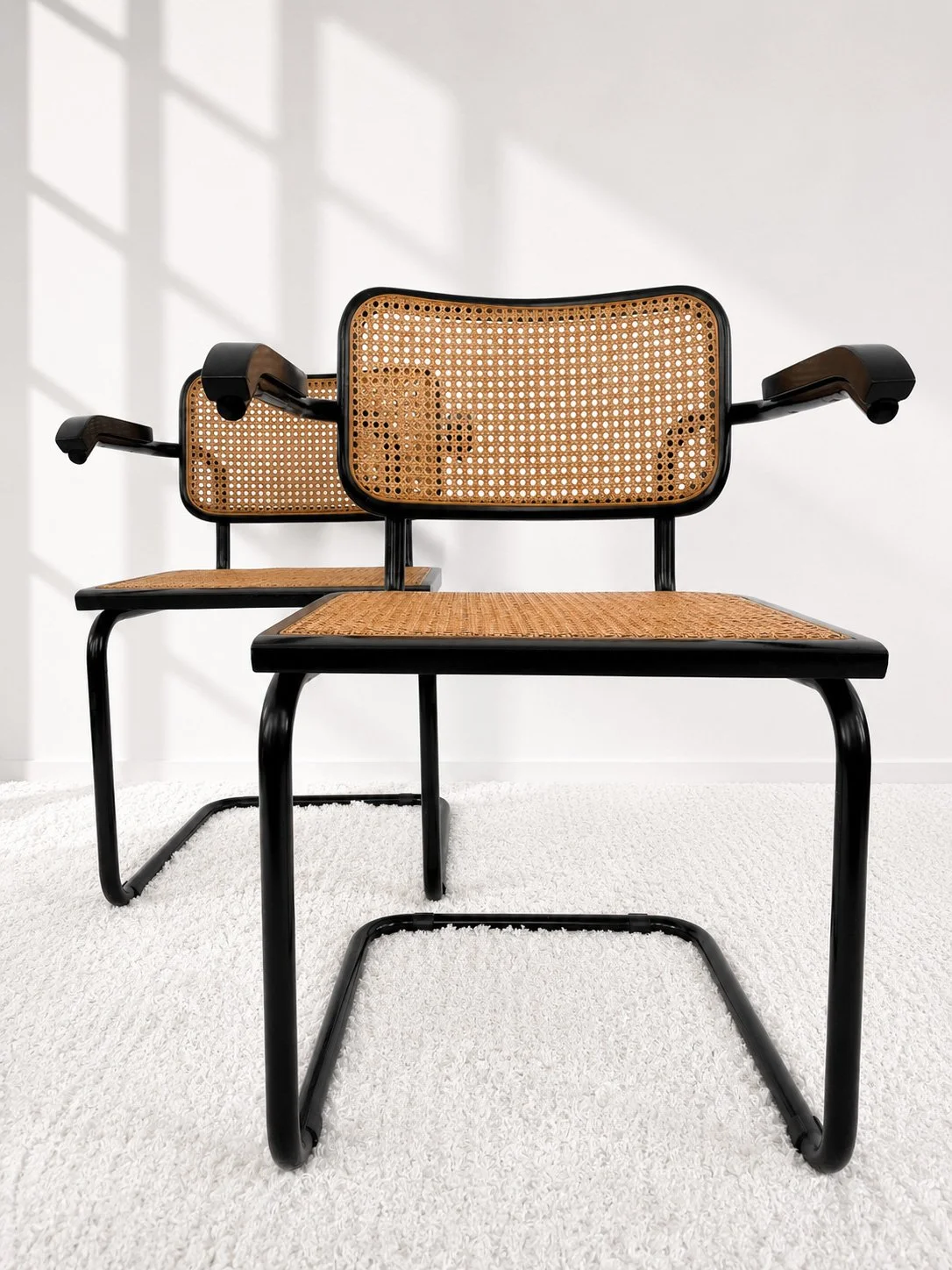 Silla Cesca B64. Estructura lacada en negro. Italia. 90s. Monda Lironda Vintage