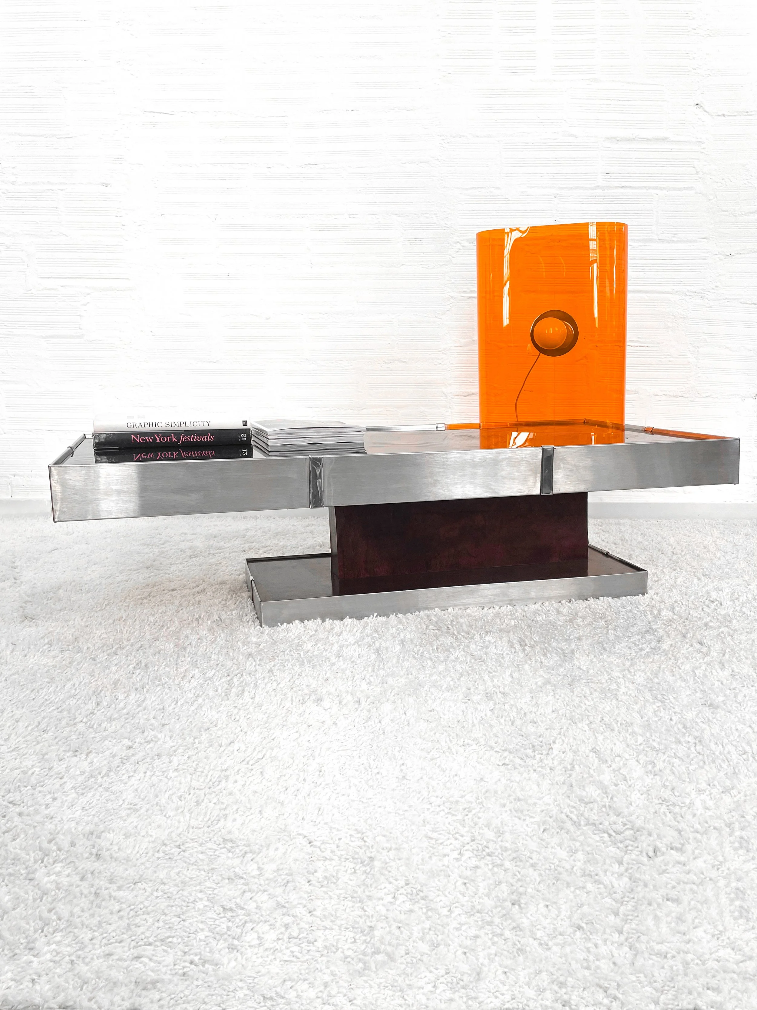 Mesas centro vintage Willy Rizzo. 70s. Monda Lironda Vintage