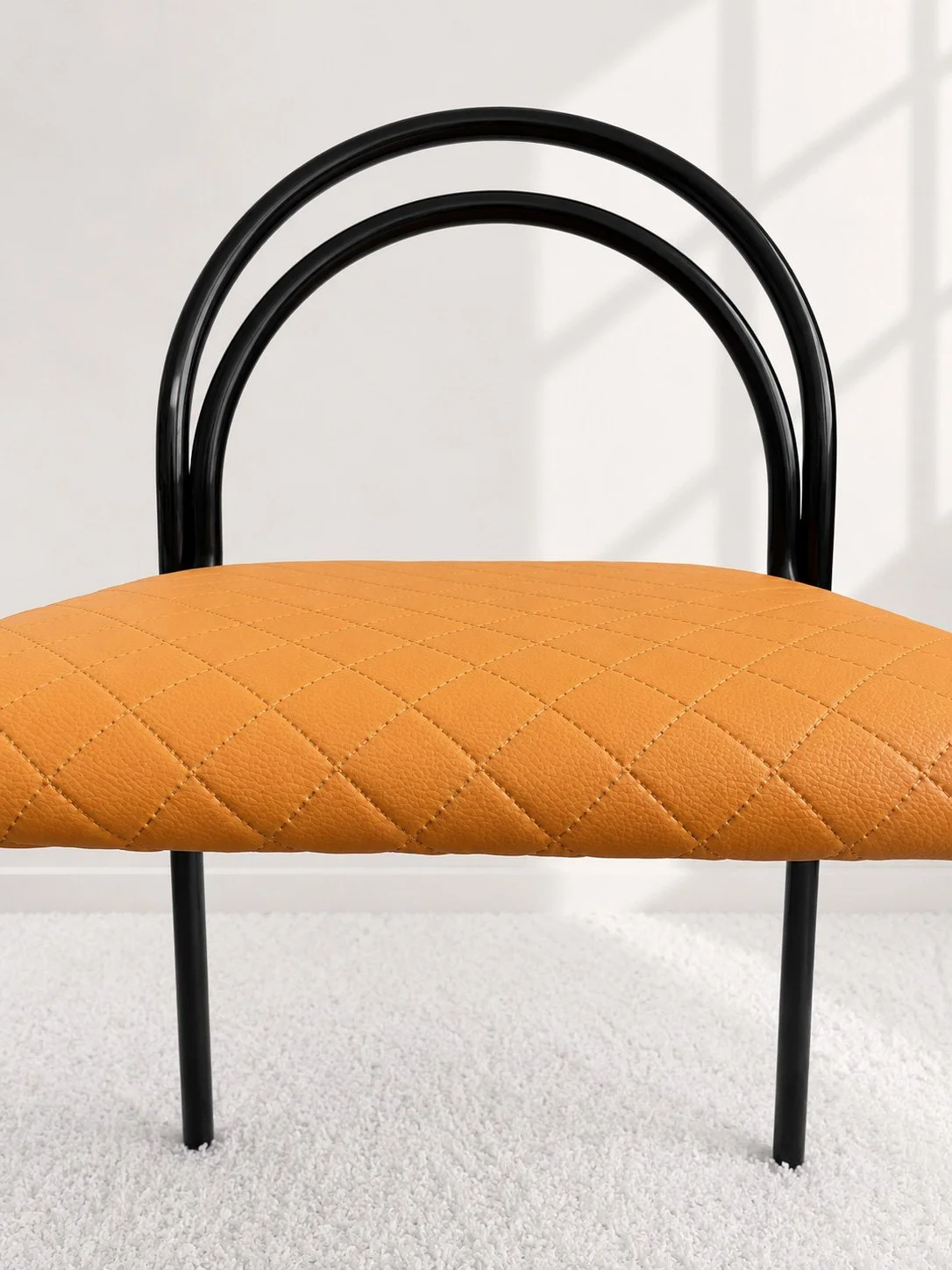 Silla tubular lacada. Europa años 80. Monda Lironda Vintage
