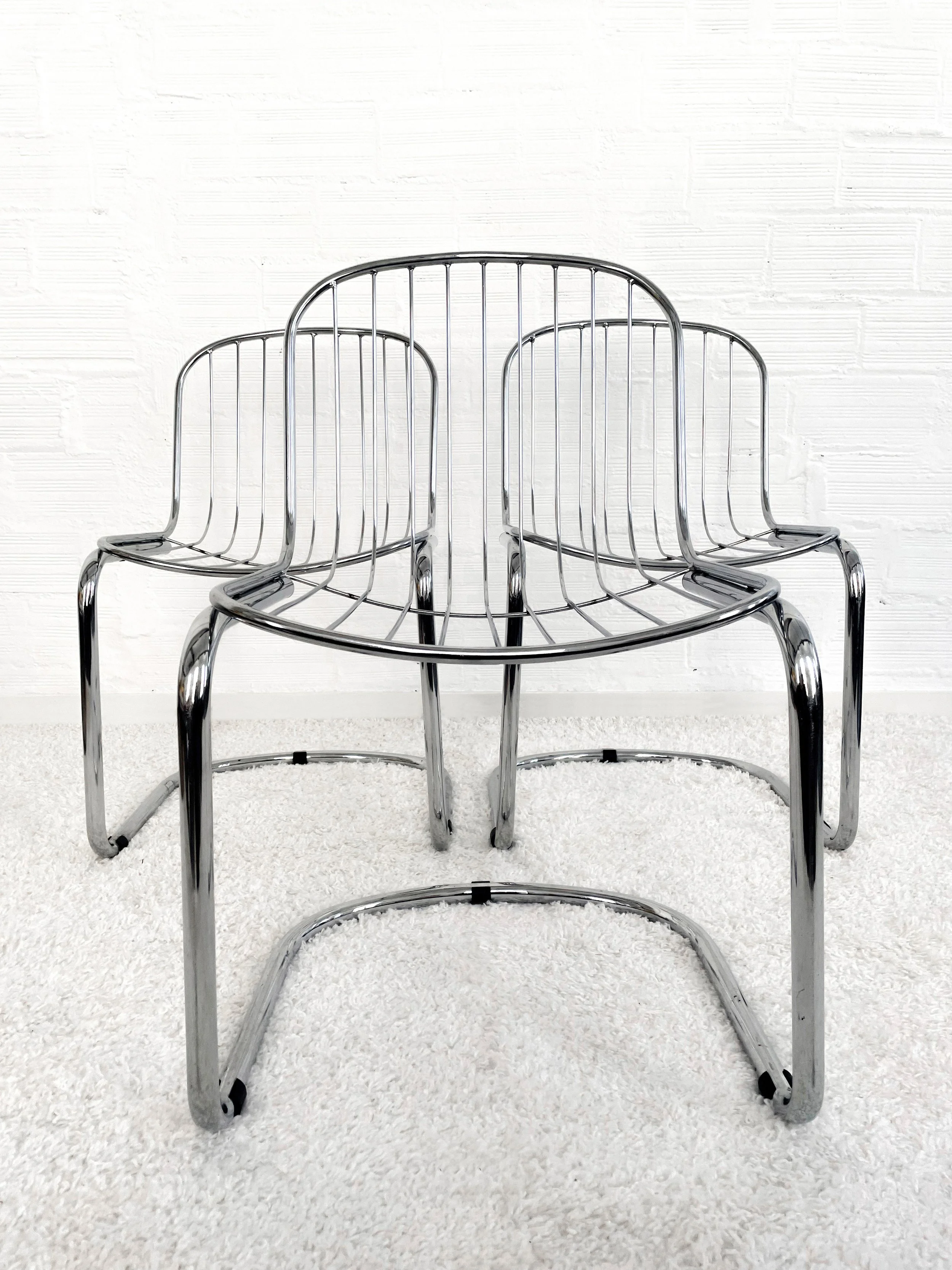 Sillas de comedor de Gastone Rinaldi para Rima. 70s. Monda Lironda Vintage