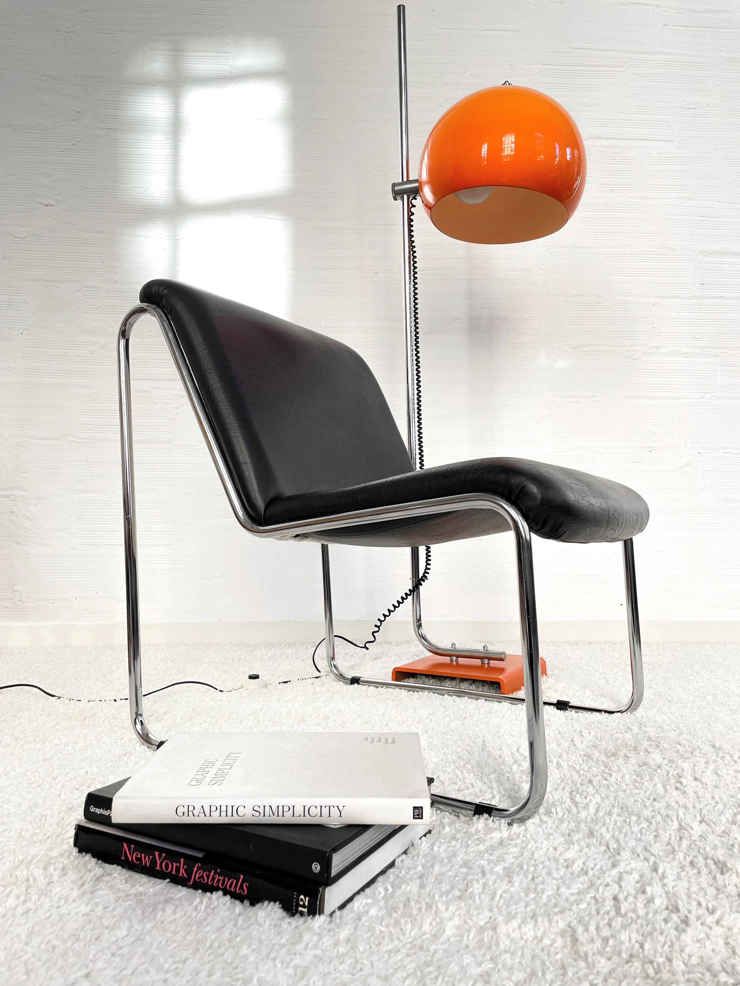 Butaca tubular Mid-Century. Monda Lironda Vintage