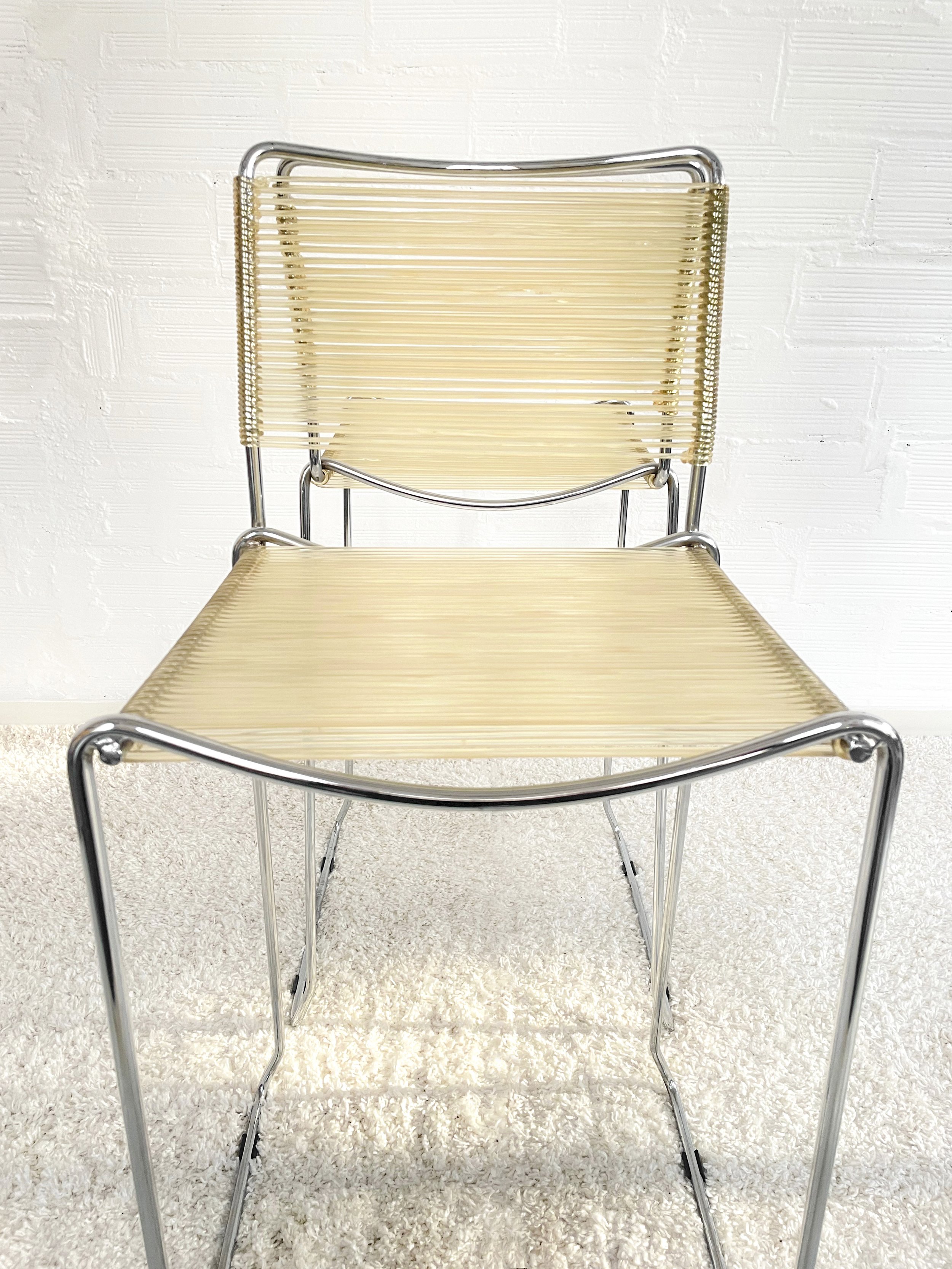 Taburete "Spaghetti" de Giandomenico Belotti. Italia 70s. Monda Lironda Vintage