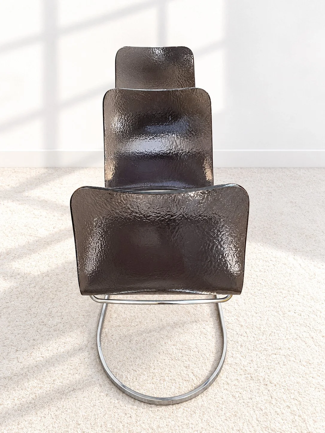 Sillas cantilever Roche Bobois. Francia, años 70.