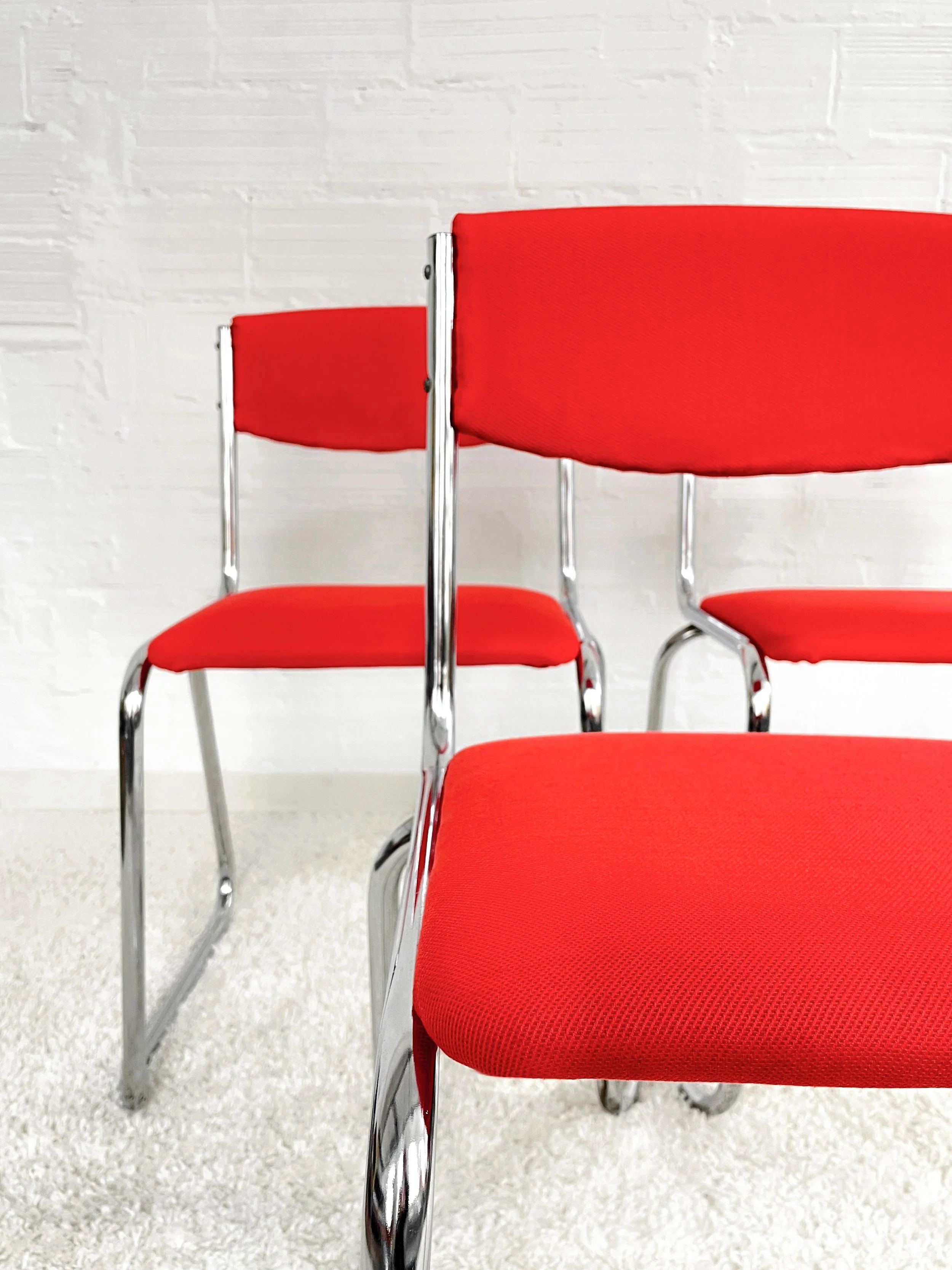 Silla comedor tubular. Estilo Bauhaus. 70s. Monda Lironda Vintage