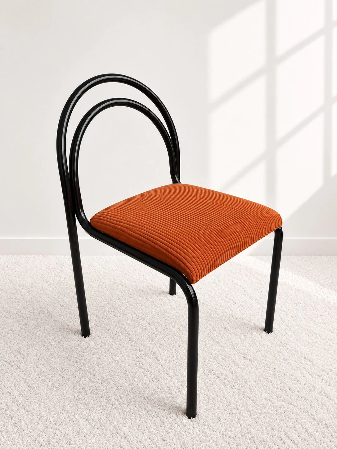 Silla tubular lacada. Europa años 80. Monda Lironda Vintage