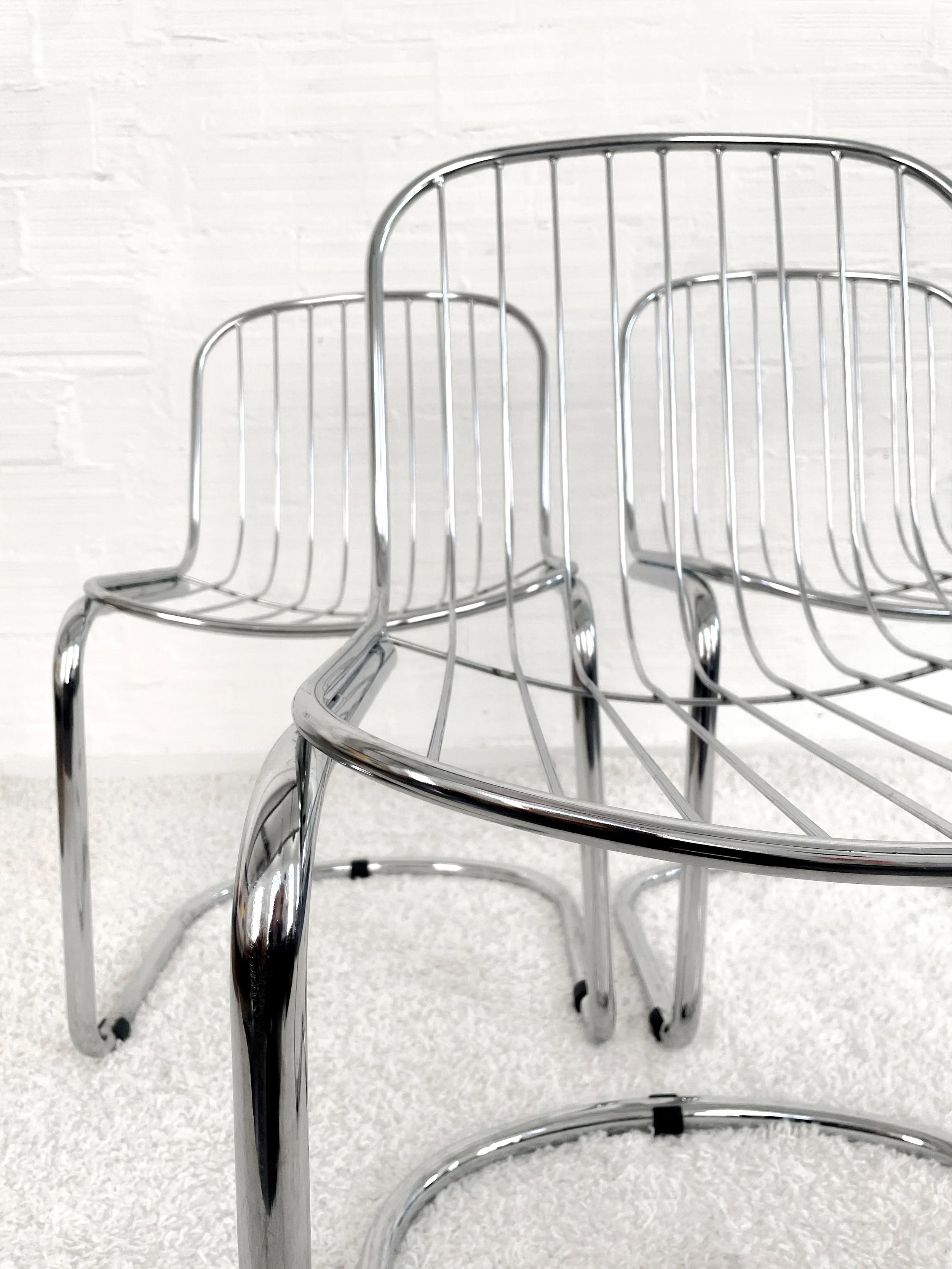 Sillas de comedor de Gastone Rinaldi para Rima. 70s. Monda Lironda Vintage