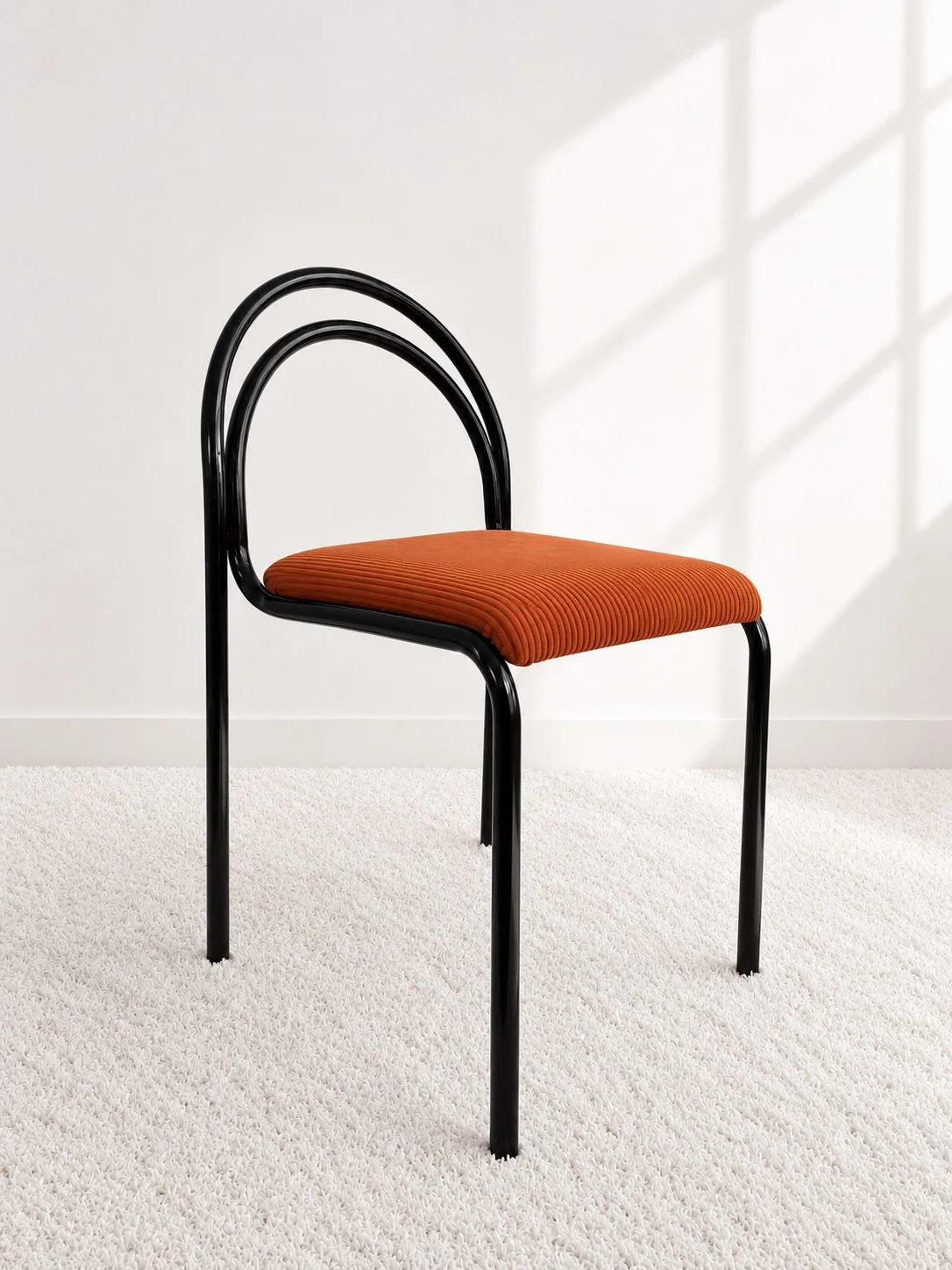 Silla tubular lacada. Europa años 80. Monda Lironda Vintage
