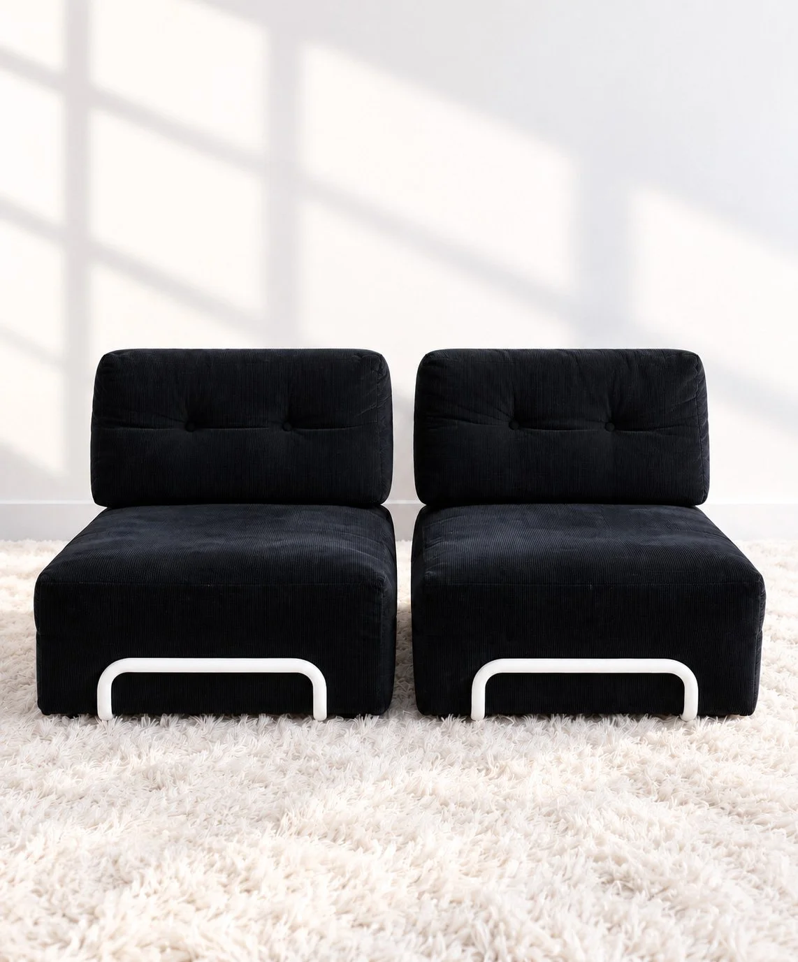 Sillón modular Rörberg para Ikea. Tapizado negro. 2009. Monda Lironda Vintage