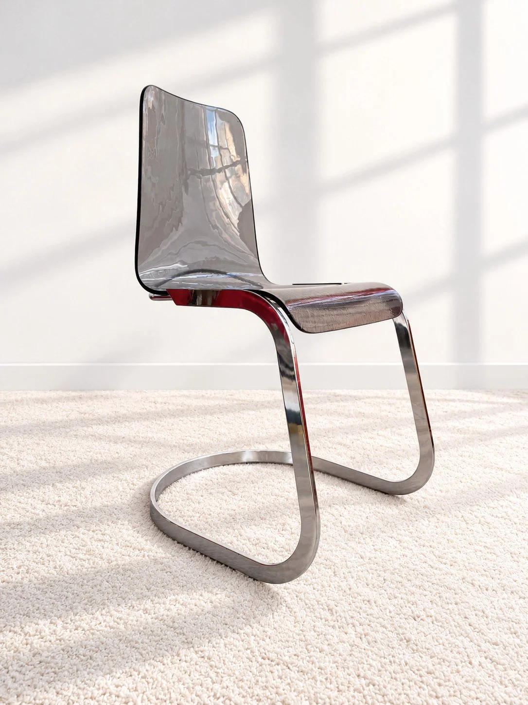 Sillas cantilever Roche Bobois. Francia, años 70.