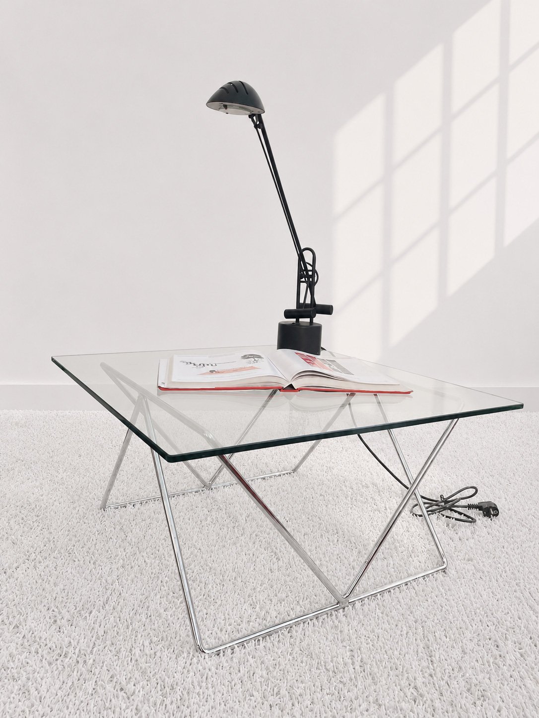 Mesa de centro de diseño italiano de los años 90. Monda Lironda Vintage
