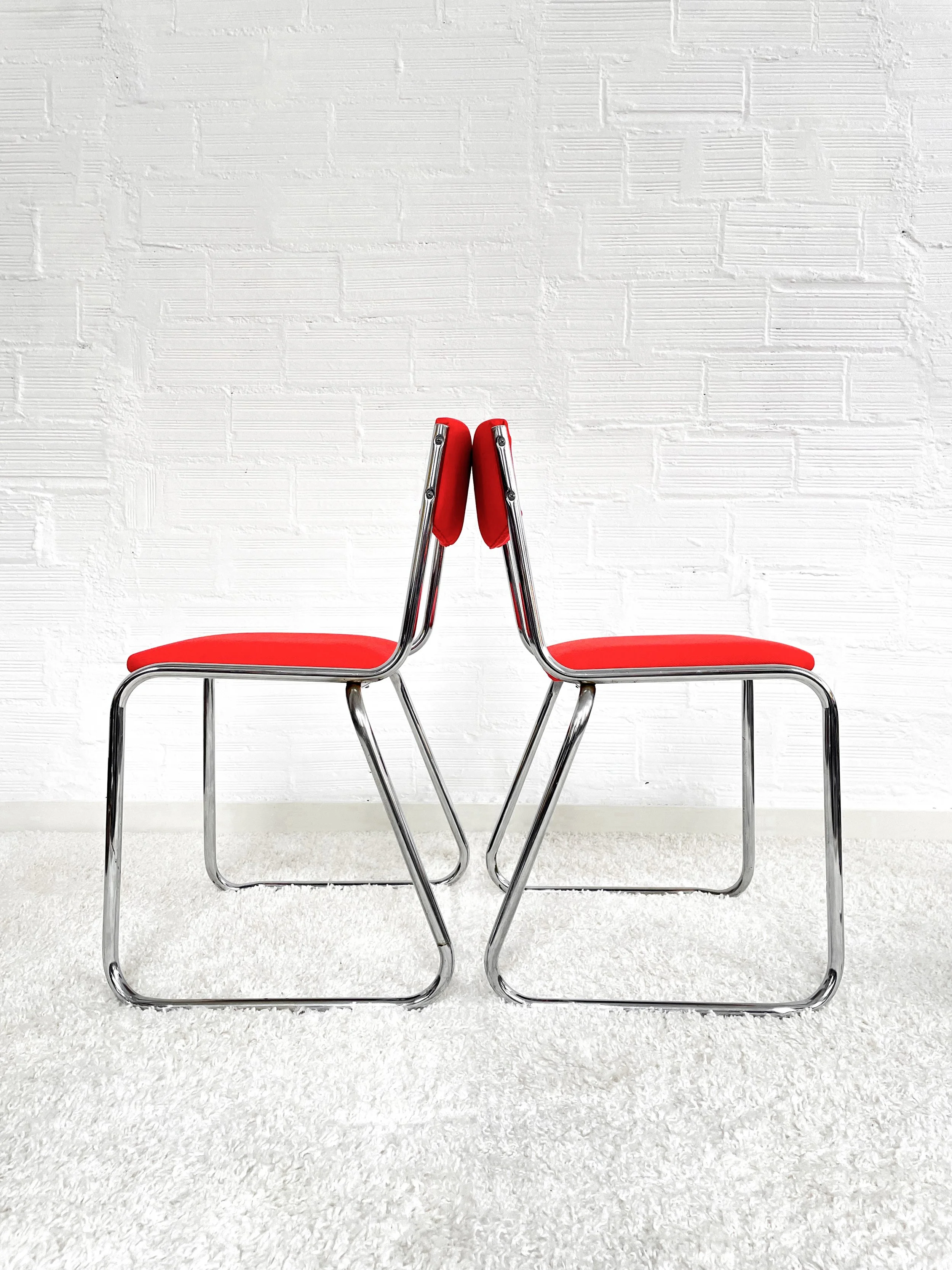 Silla comedor tubular. Estilo Bauhaus. 70s. Monda Lironda Vintage