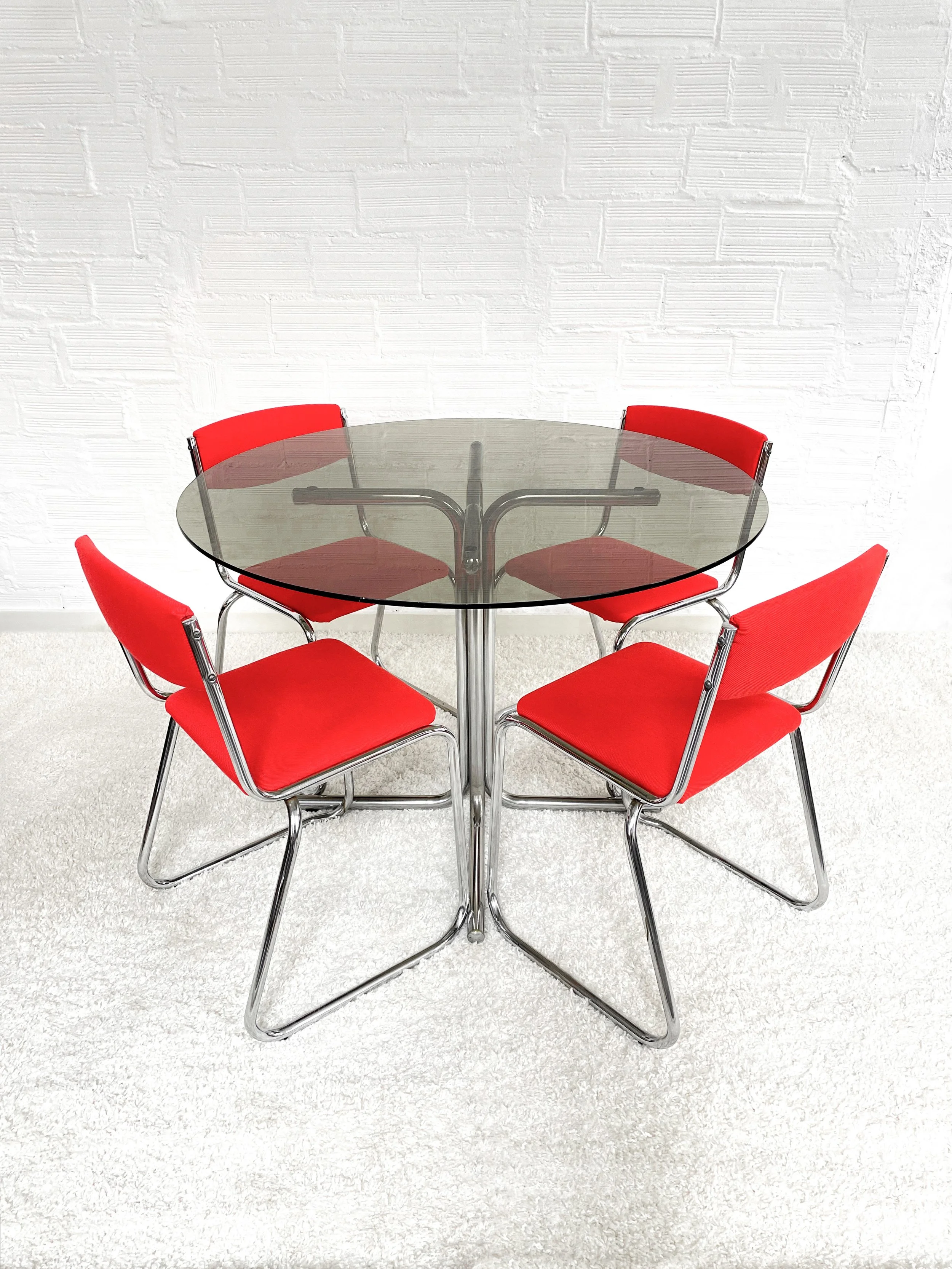 Silla comedor tubular. Estilo Bauhaus. 70s. Monda Lironda Vintage