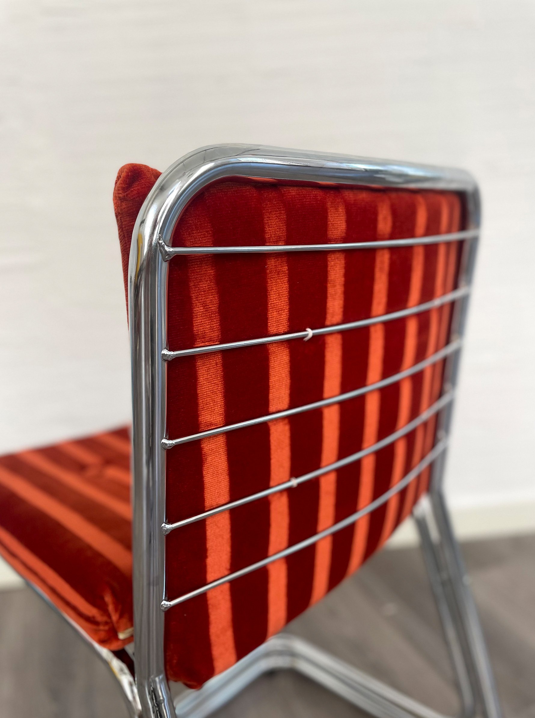 Silla Mid-century con estructura tubular cormada doble. Monda Lironda vintage (copia)