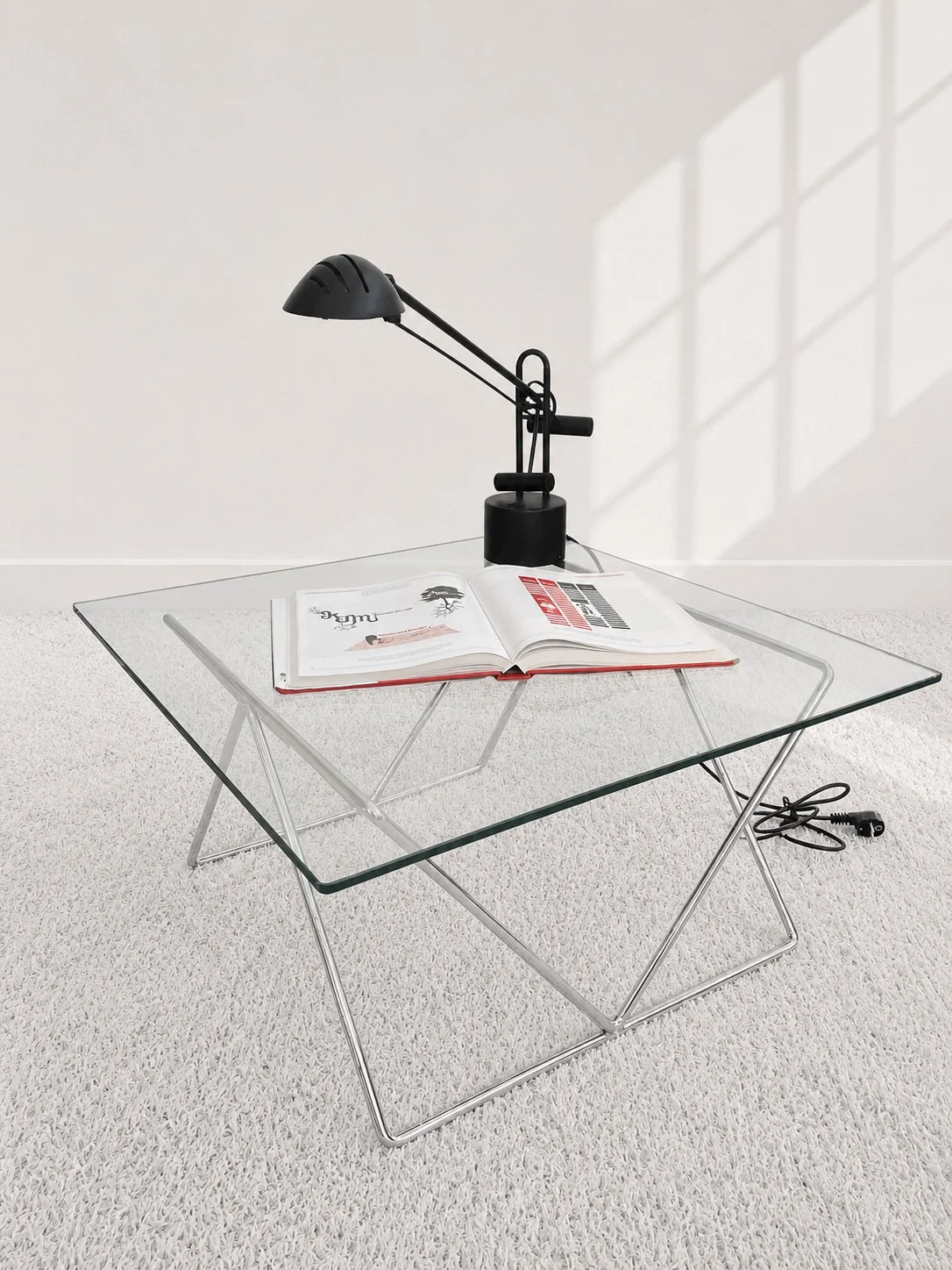 Mesa de centro de diseño italiano de los años 90. Monda Lironda Vintage