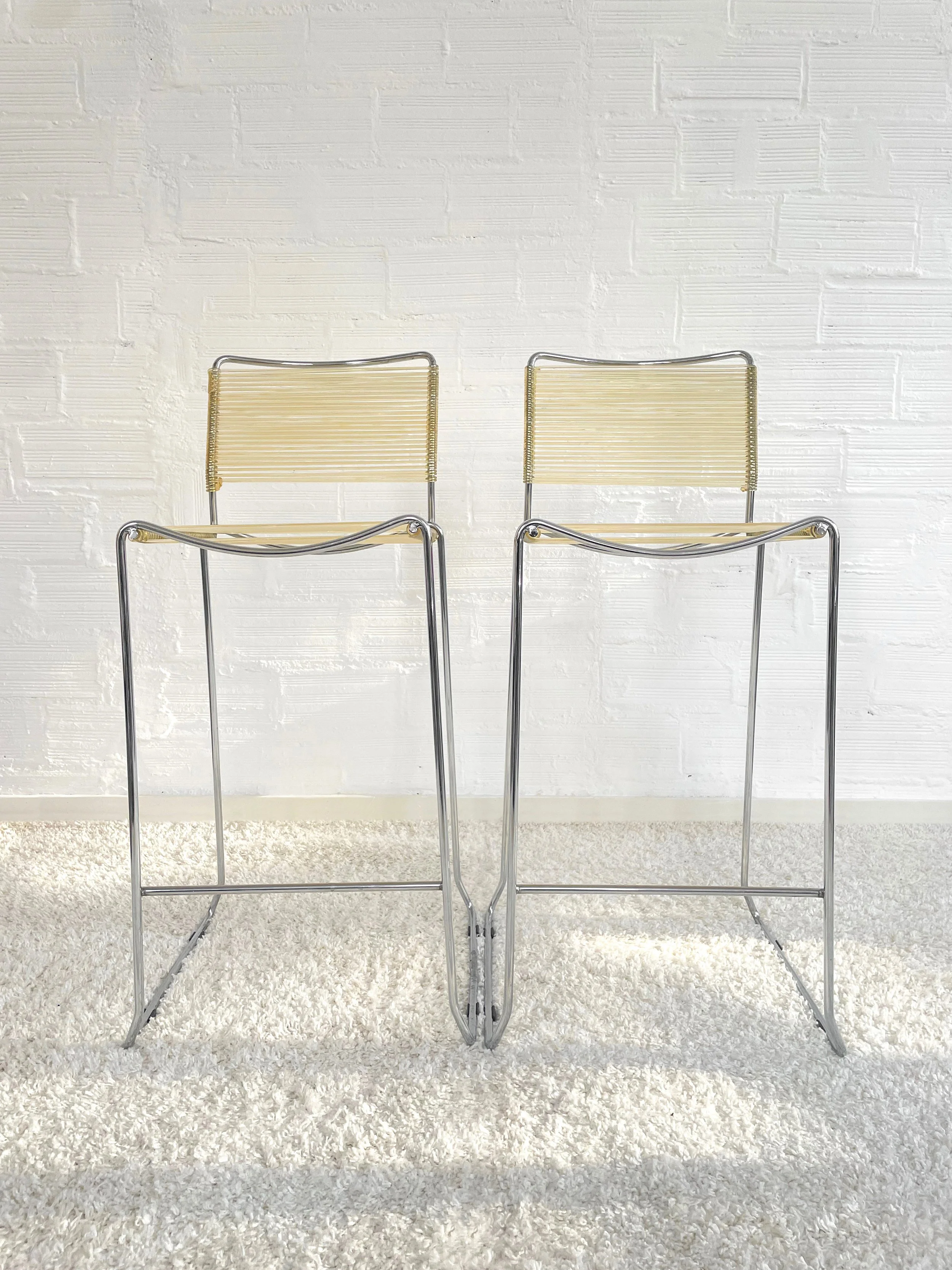 Taburete "Spaghetti" de Giandomenico Belotti. Italia 70s. Monda Lironda Vintage