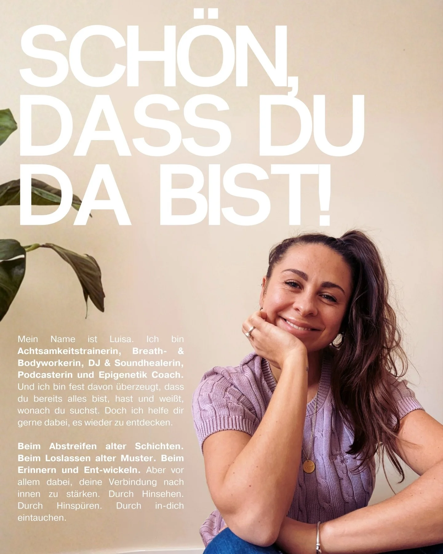 Vielleicht sp&uuml;rst du, dass es Zeit ist, mehr bei dir anzukommen und dich mit dir zu verbinden. Hier findest du Impulse, die etwas in dir bewegen. Fragen, die etwas in dir &ouml;ffnen, Weite schaffen, dir Raum zum Aufatmen geben und dich wieder t