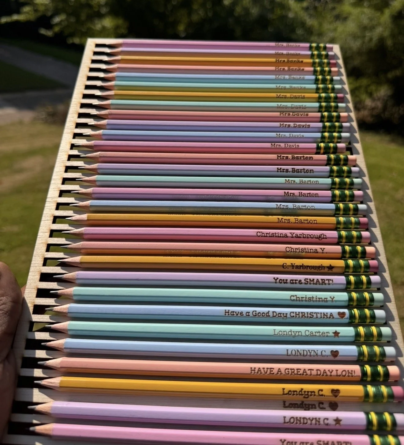 Bulk/Teacher Personalized Pencil Sets