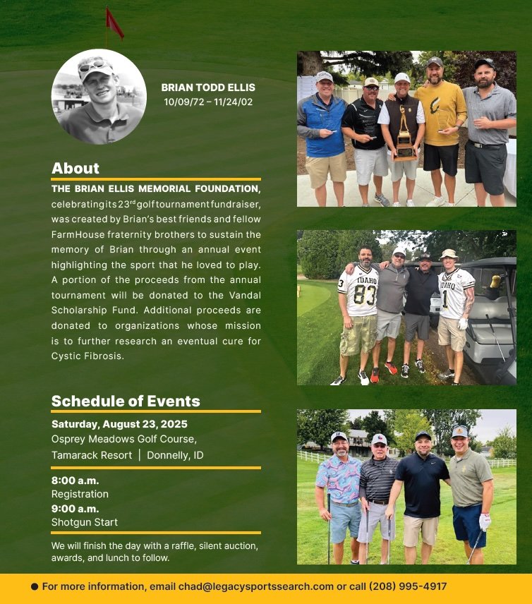 Brian Ellis Memorial Foundation Golf Tournament