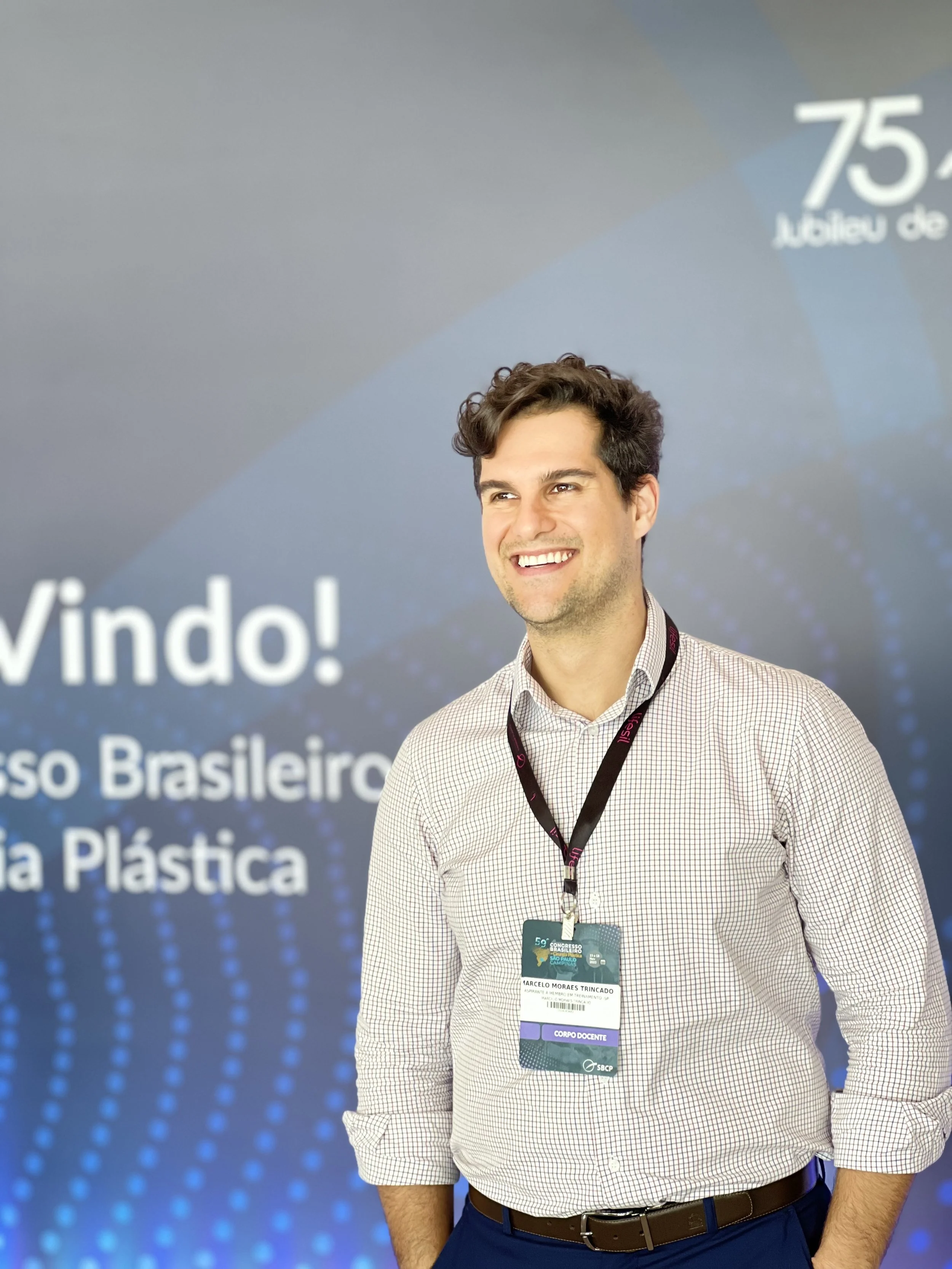 Dr. Marcelo Trincado no Congresso Brasileiro de Cirurgia Plástica, edição comemorativa de 75 anos.