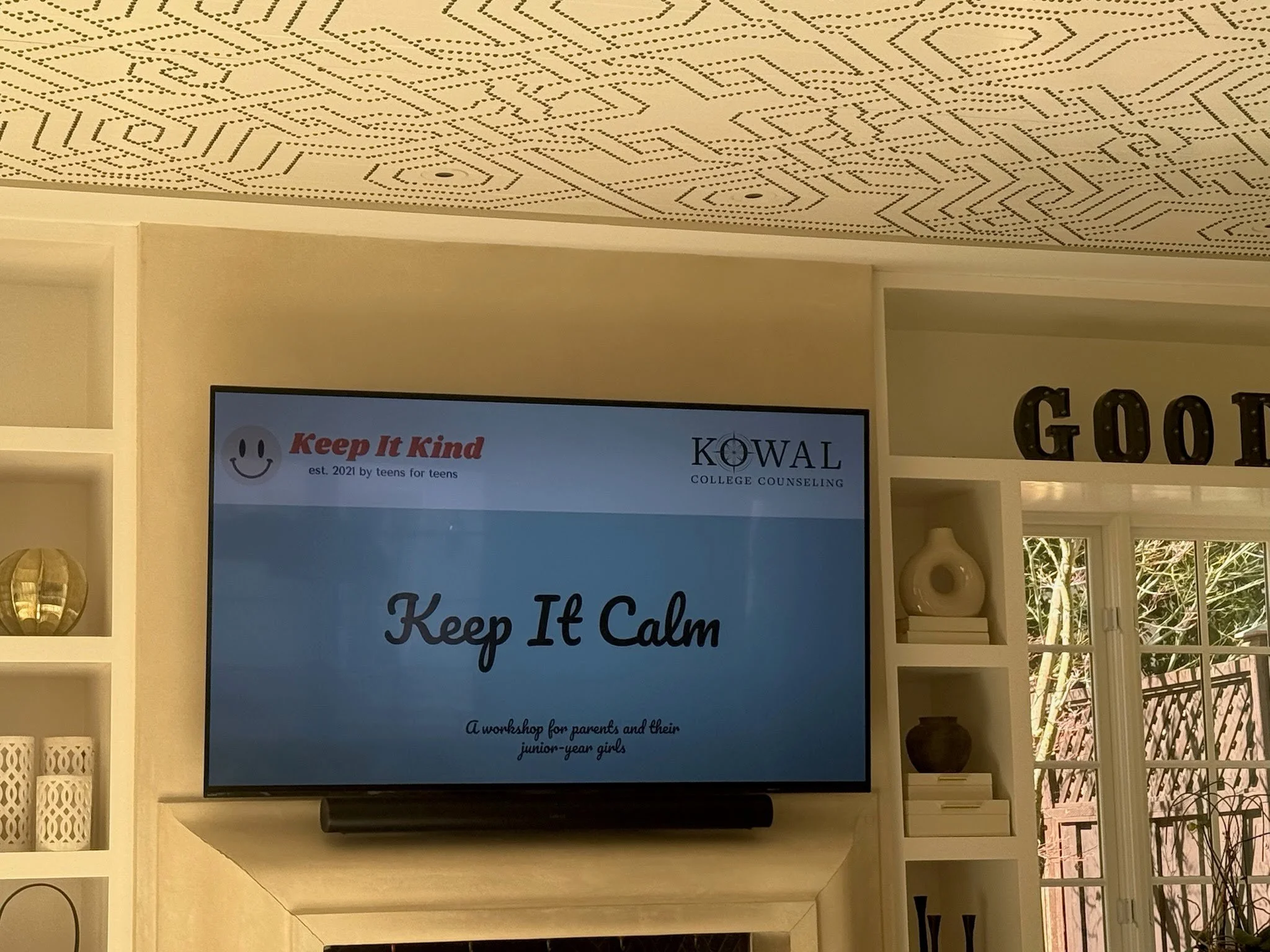 Prepping for our Keep it Calm Workshop