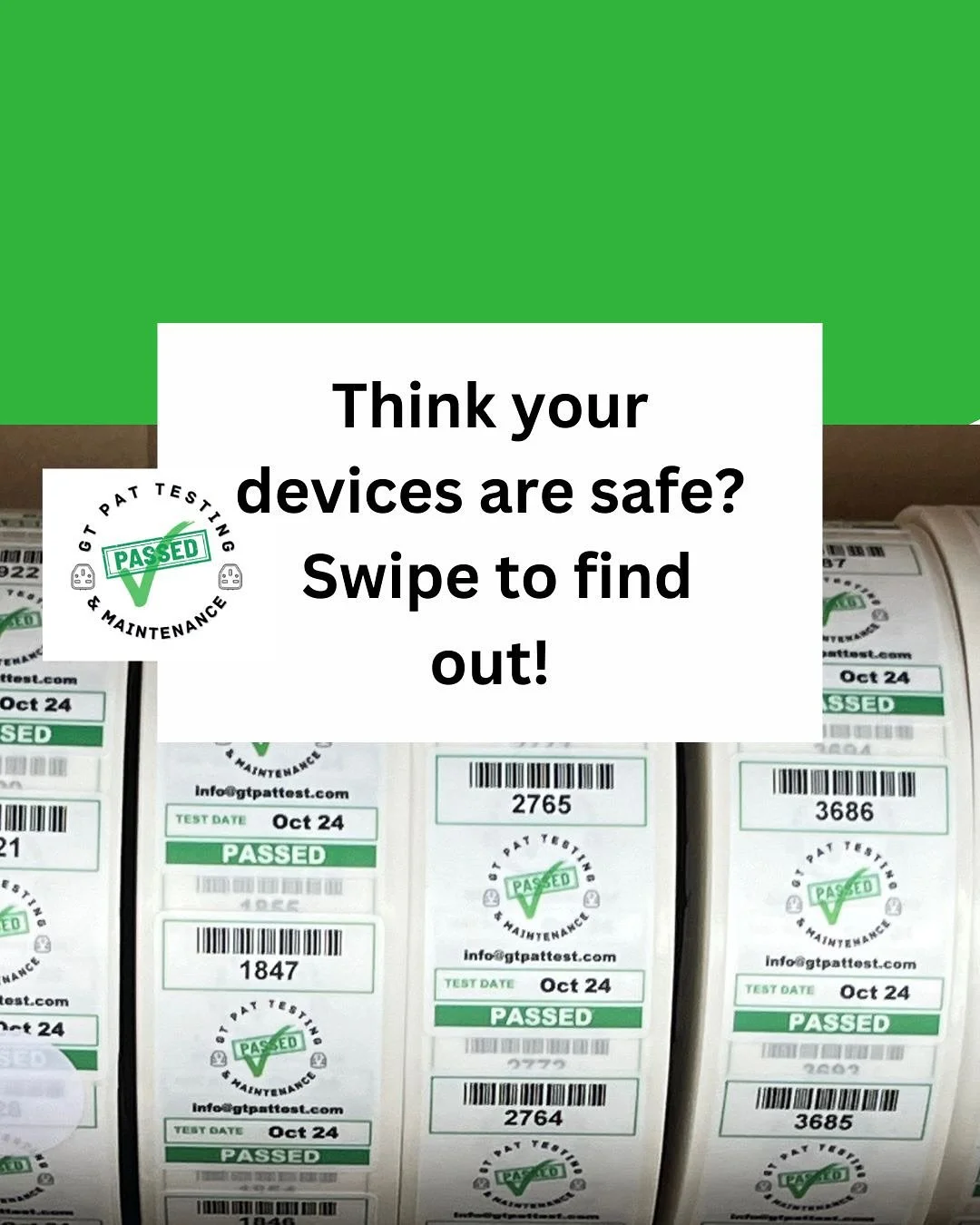 Think your devices are safe? Swipe to find out!

Are you unsure if all your devices are safe? First hit that follow button, then keep reading!

Whether you&rsquo;re a small caf&eacute;, bustling office, or large warehouse, compliance matters, and it&
