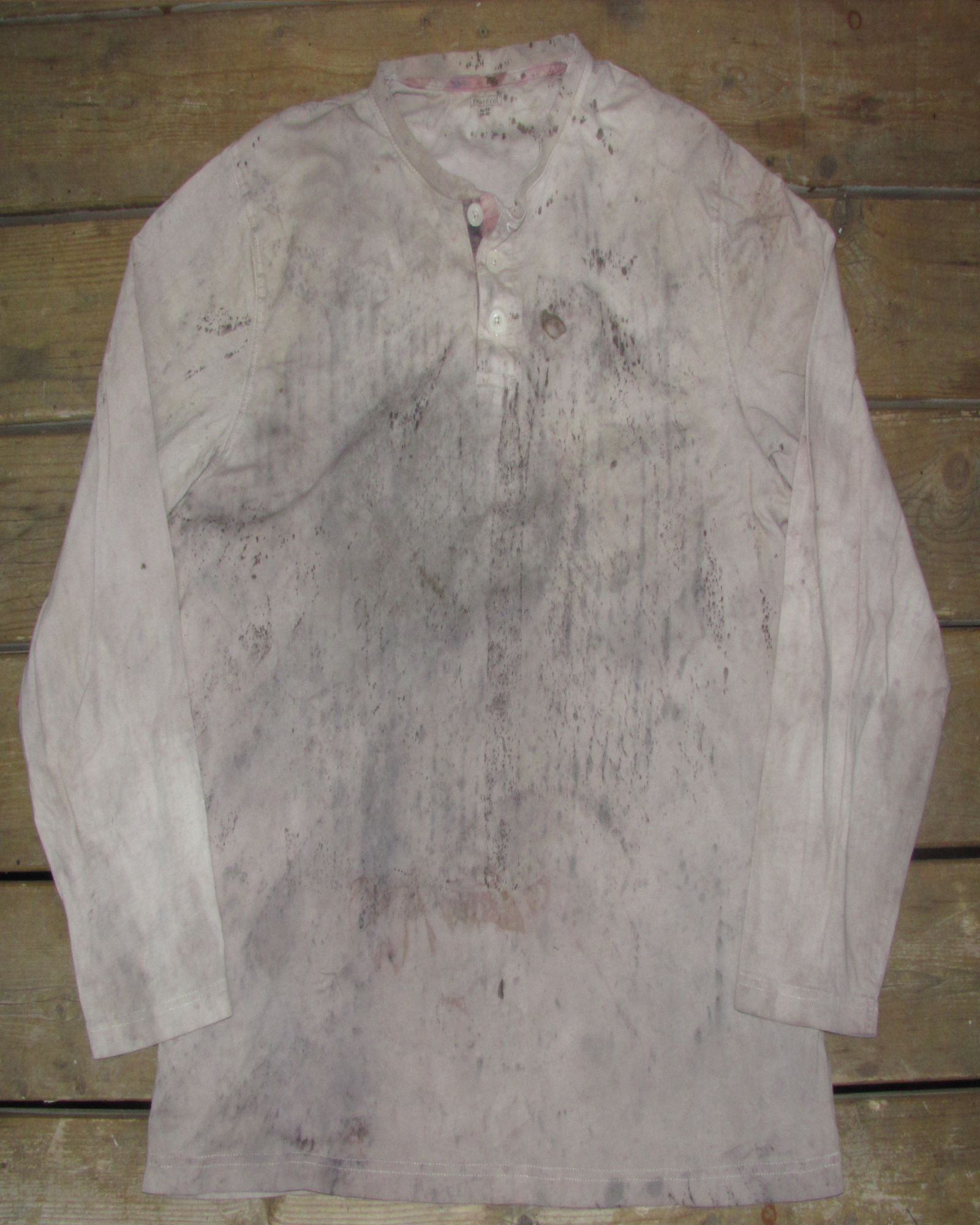 Leaf And Rust Dyed X-Large Long Sleeve Shirt