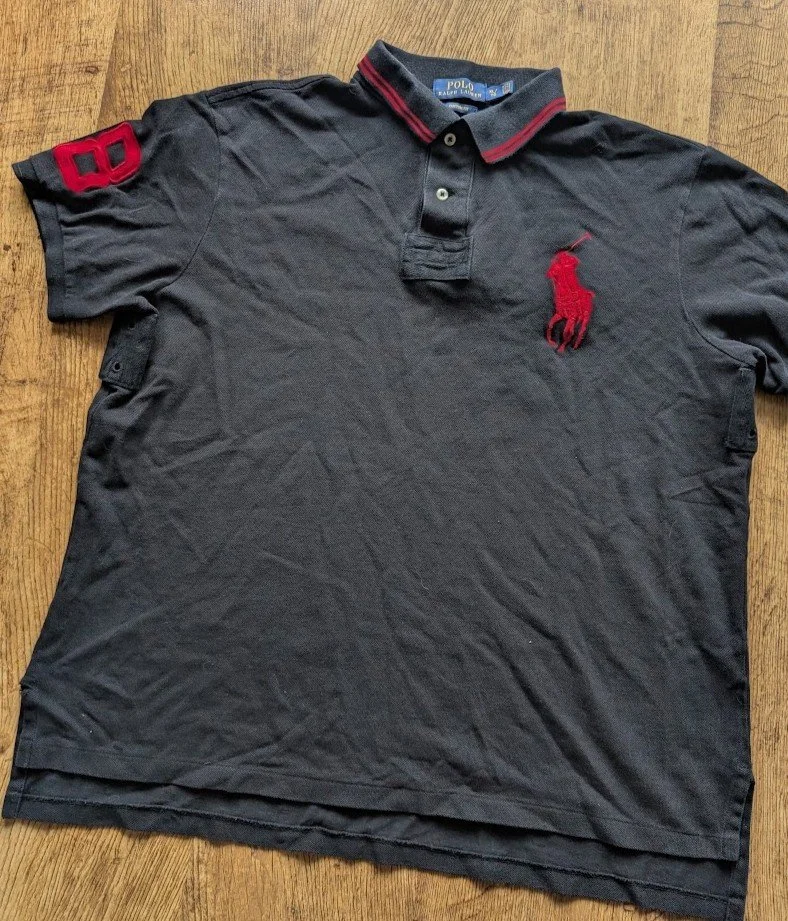 Big Red Pony Black Ralph Lauren Polo