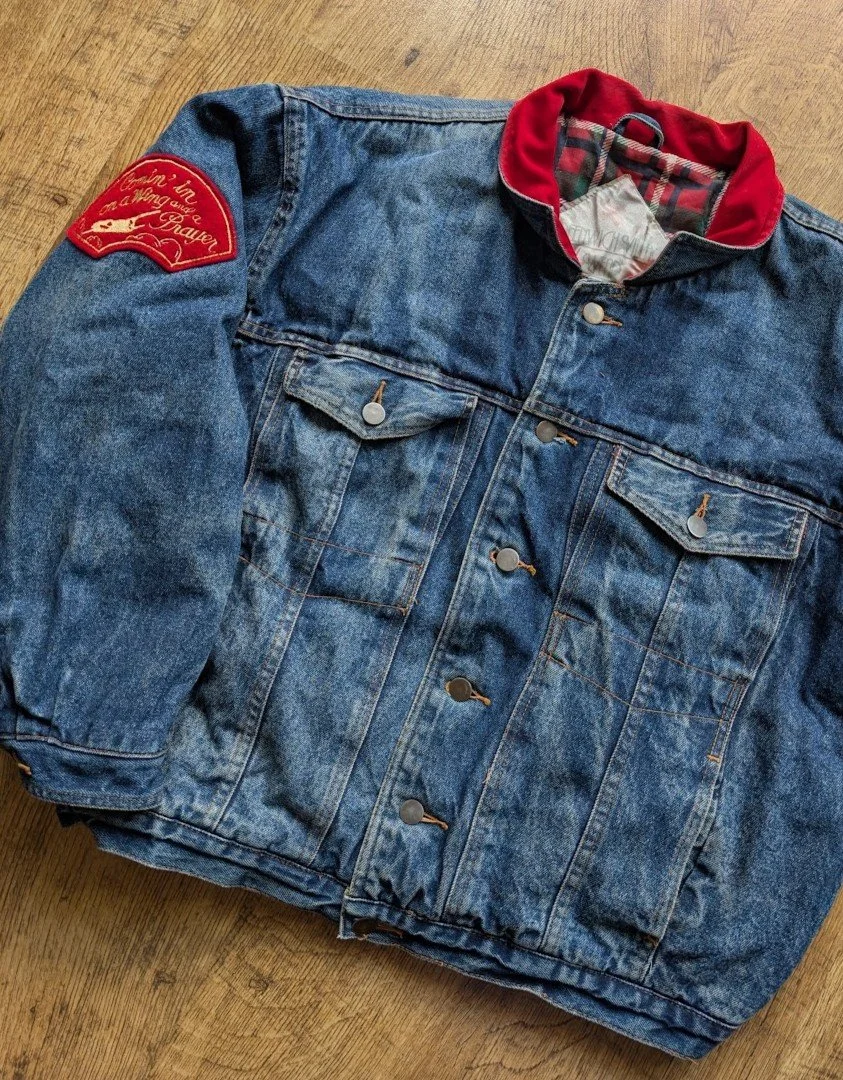 1960's Bomber Lined Denim Jacket