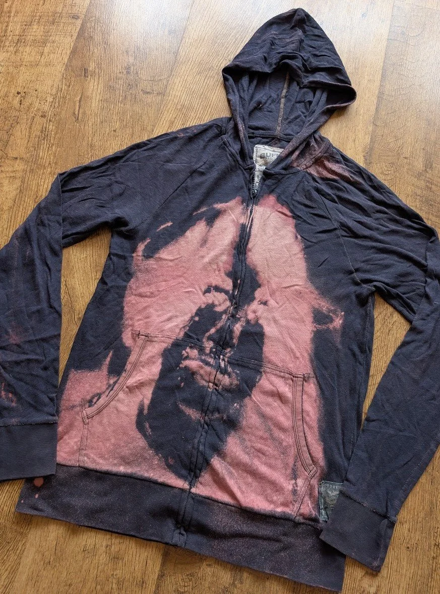Bleached Mugshot Zip Up Hoodie