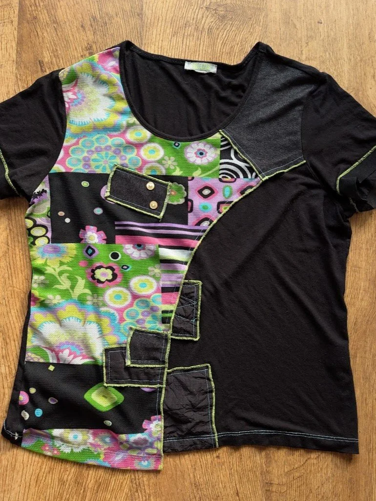 Dolcezza Patchwork Flower T-Shirt