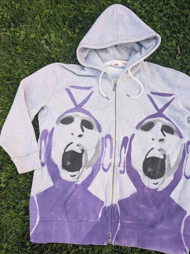 Double Tinky Winky Zip Up Hoodie