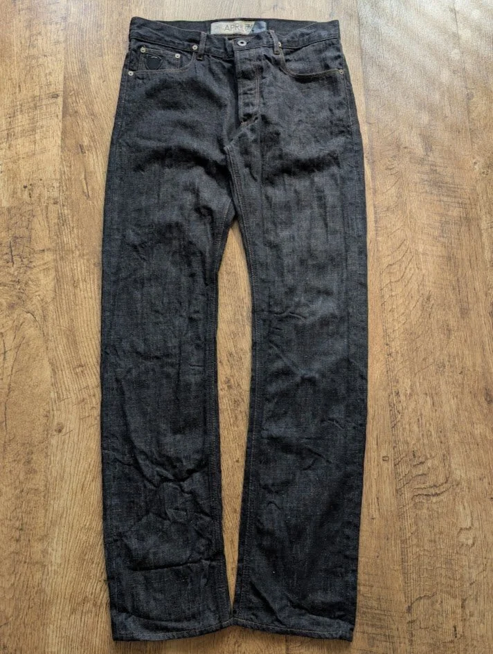 April 77 Black Selvedge Denim Jeans