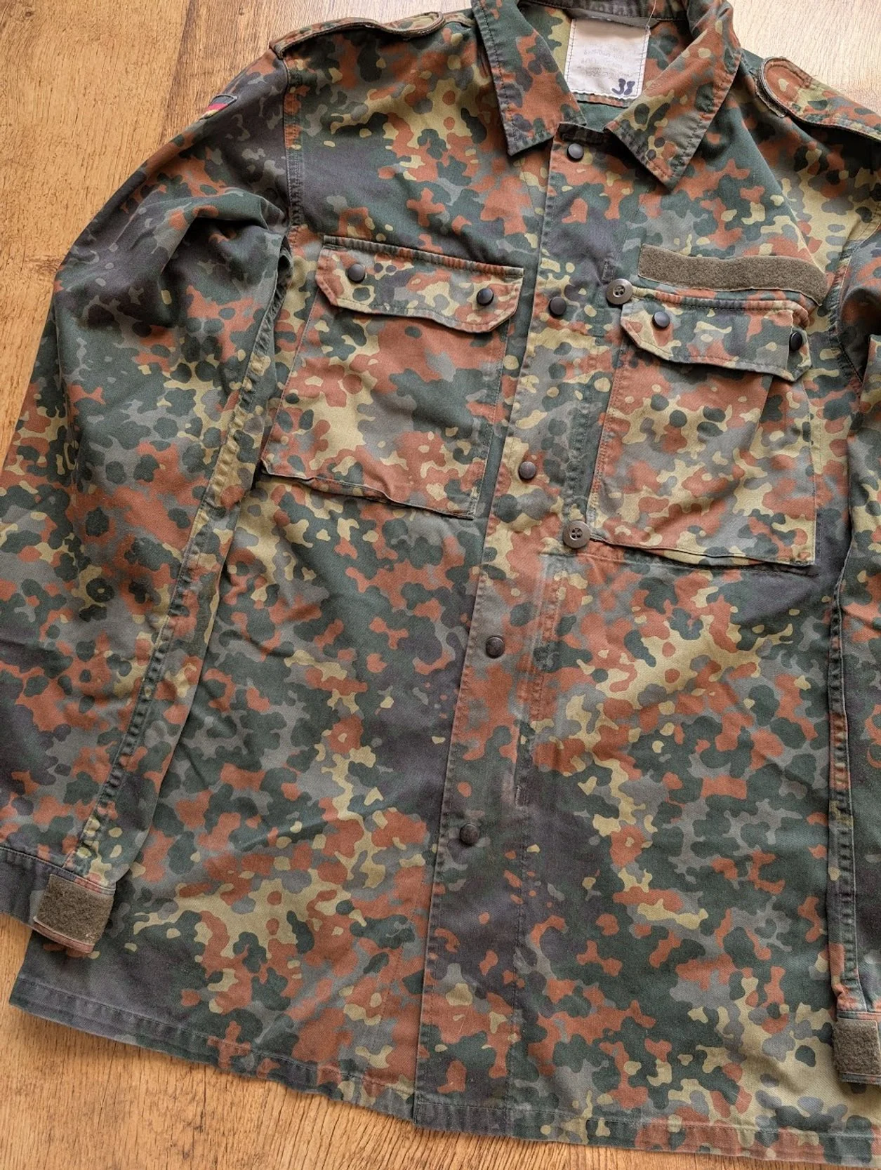 1994 Vintage German Military Zip Up Camo Jacket