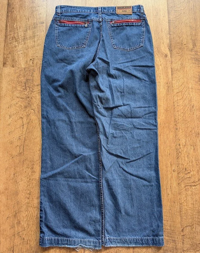 Vintage Lois Baggy Straight Legged Denim Jeans