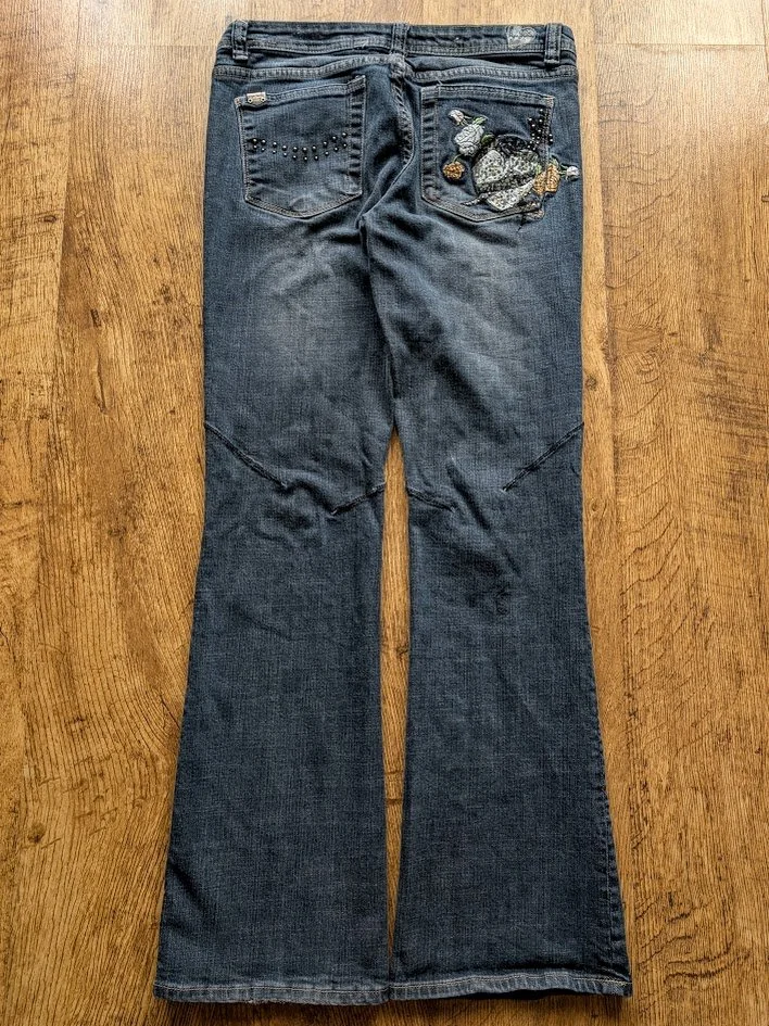 Y2K Boot Cut Embroidered Pepe Jeans