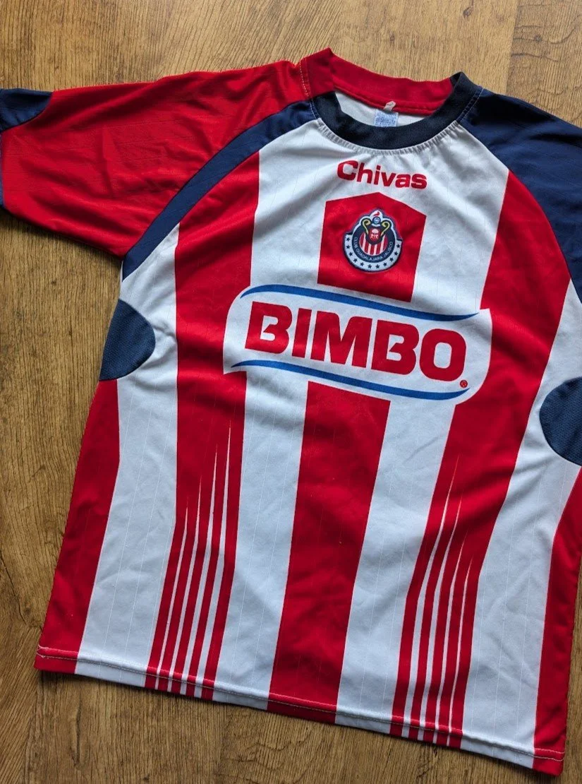Vintage Chivas De Guadalajara Bimbo Soccer Jersey