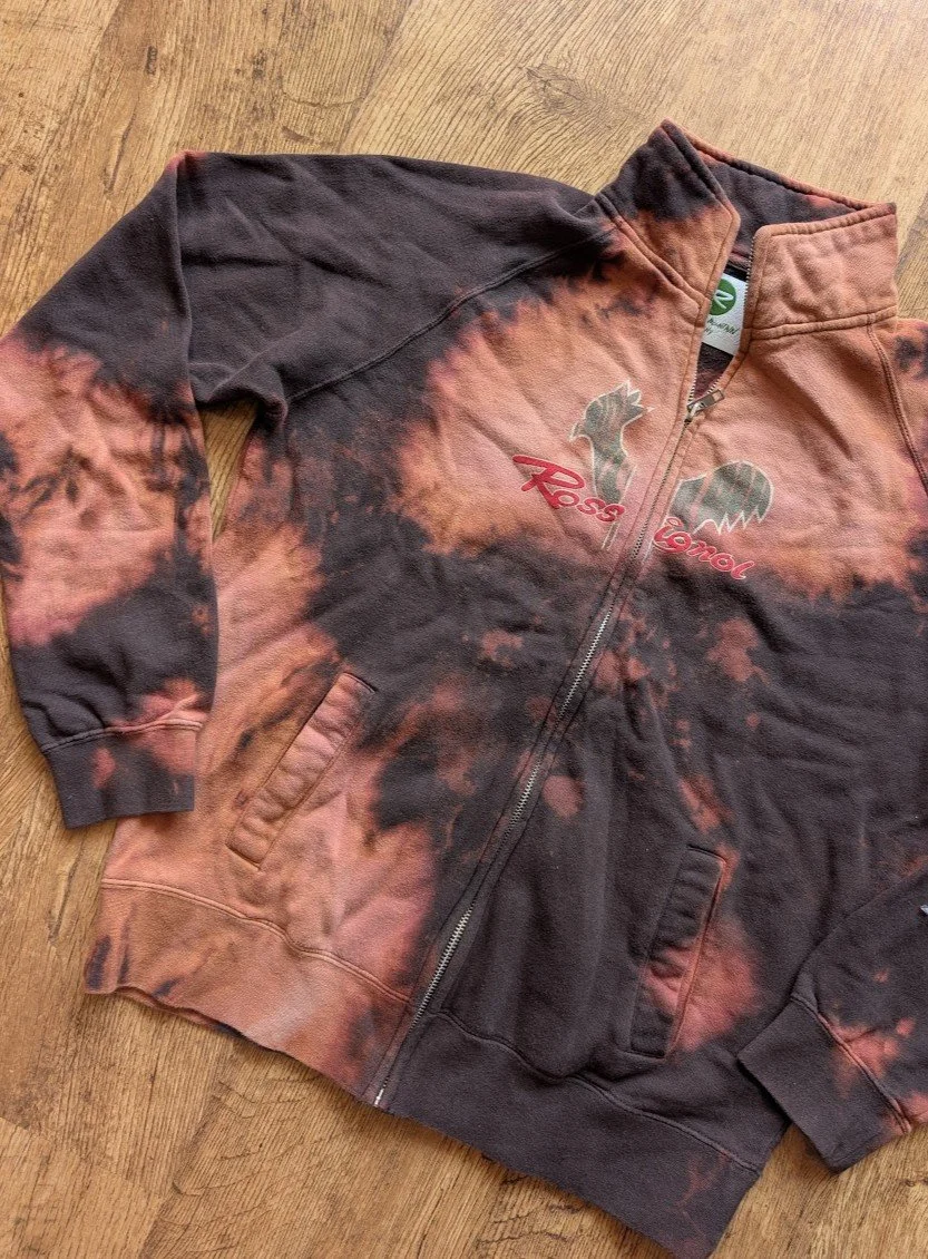 Bleached Rossignol Zip Up Long Sleeve