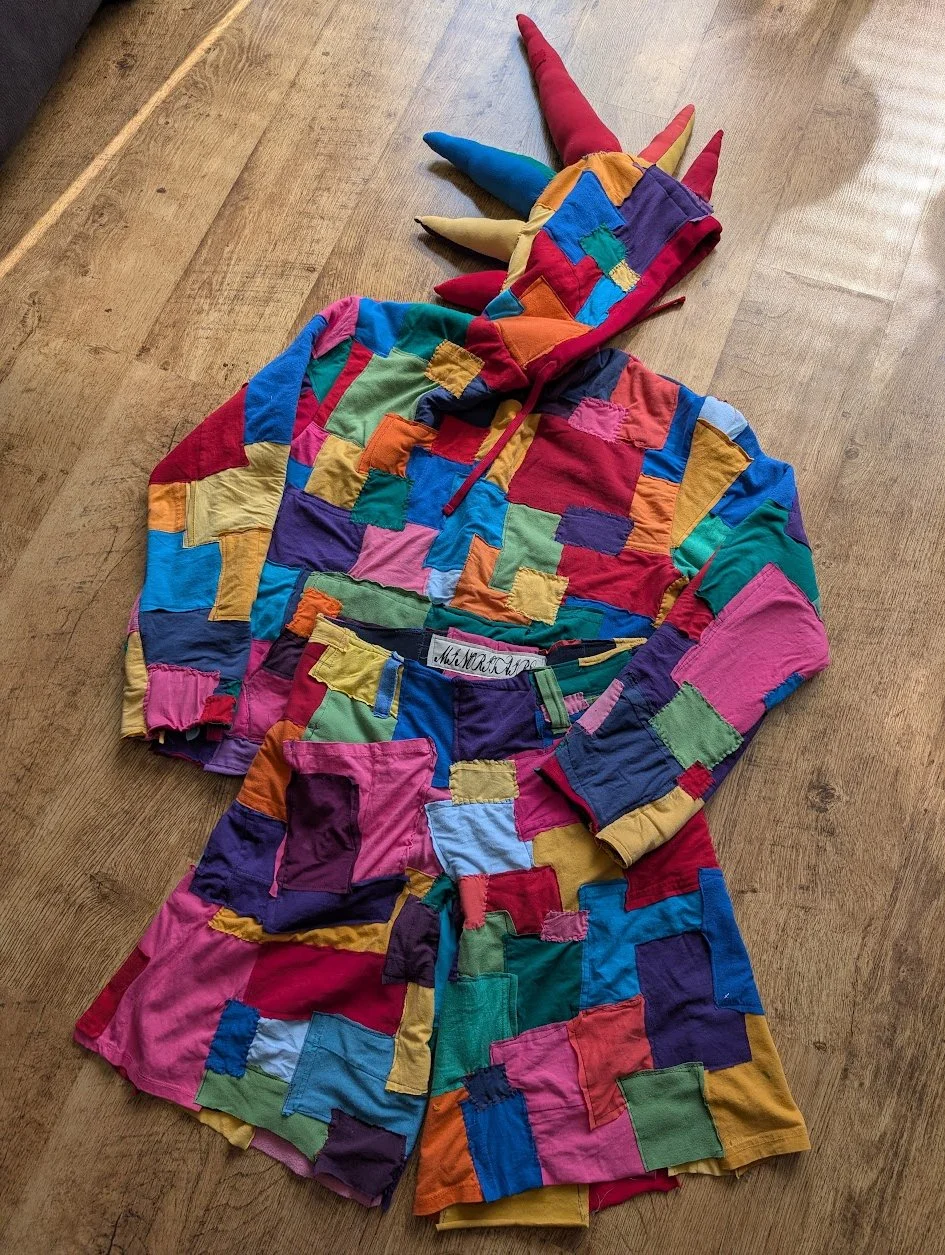 Color Block Shorts and Hoodie 2 Piece Full Set