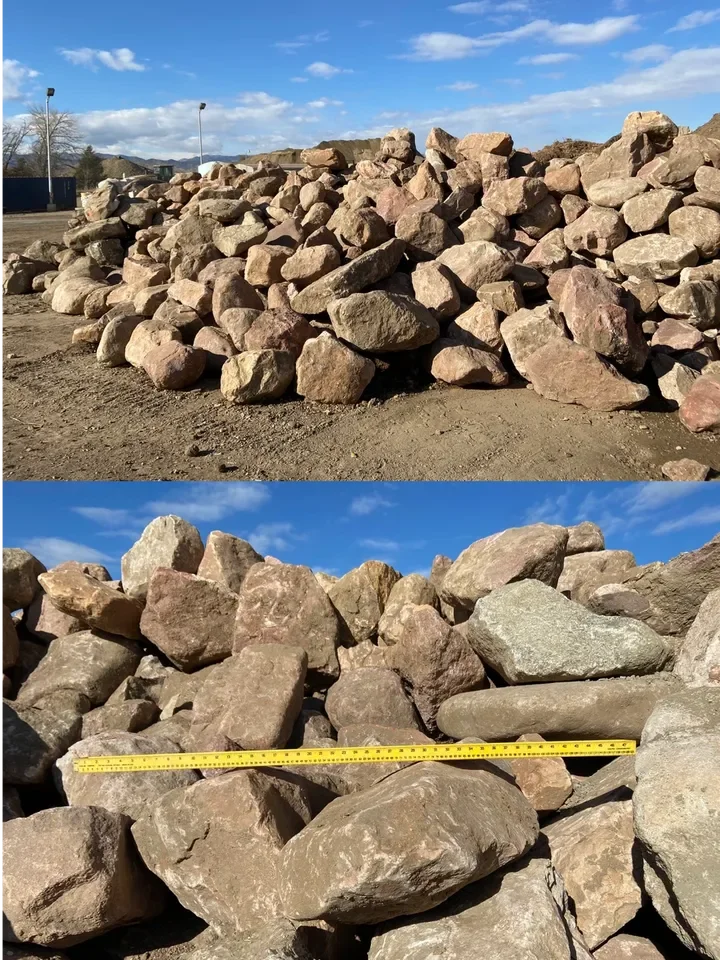 1' - 5' Red Boulder Rip Rap  .webp