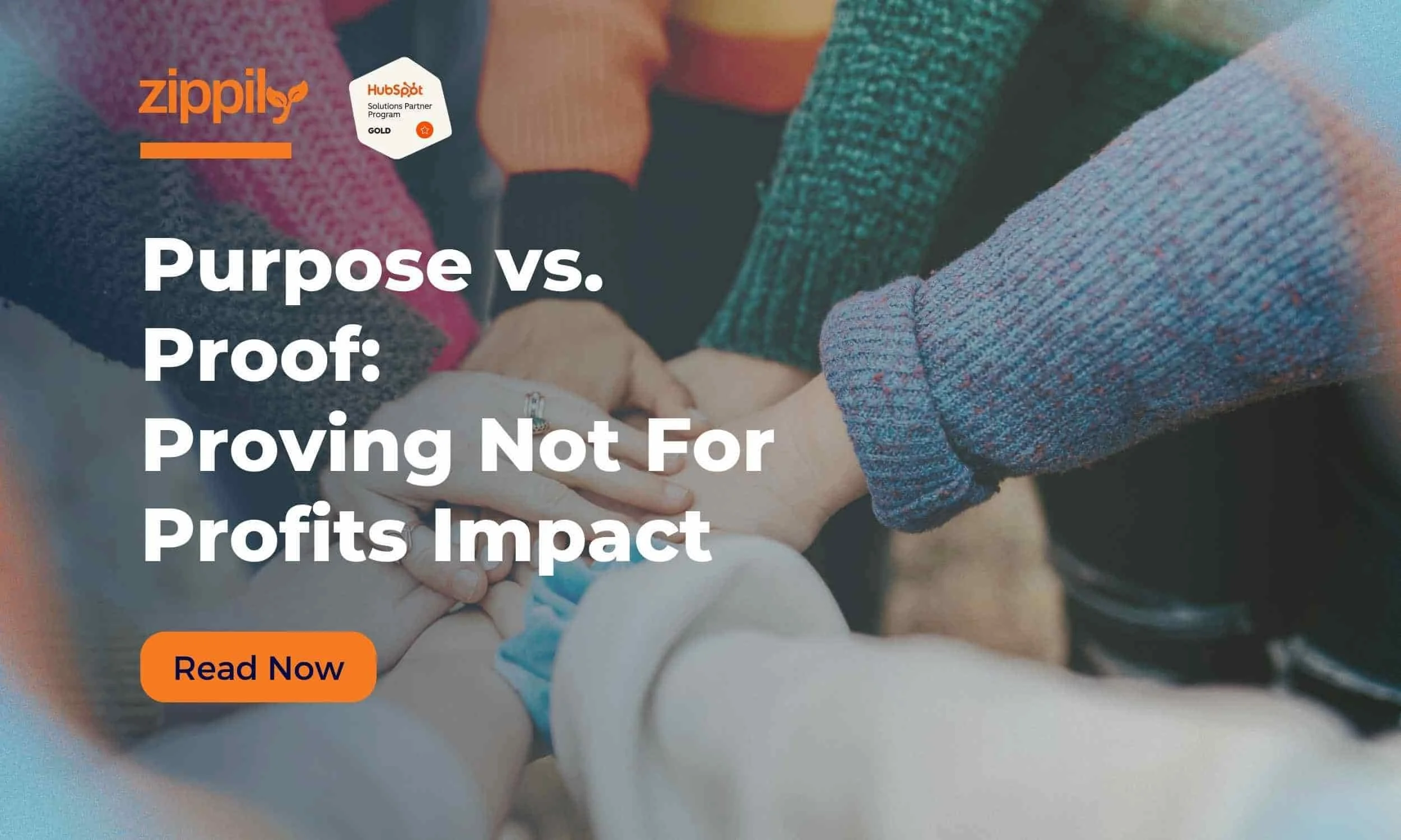 Volunteers connecting hands in a circle representing community impact tracked through HubSpot CRM for NFPs in NZ and Australia