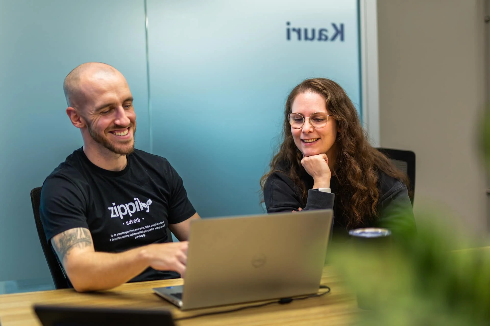 Sean Towson, Founder and Director of Zippily, discussing CRM options with a client in Auckland, New Zealand