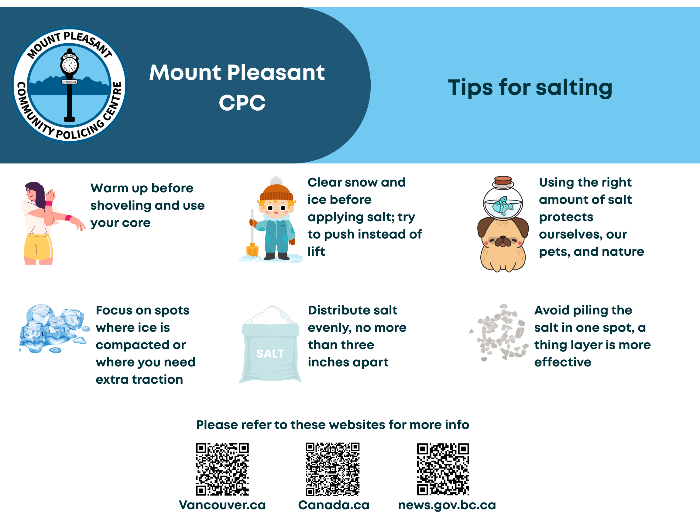 Winter Safety Information Booth 