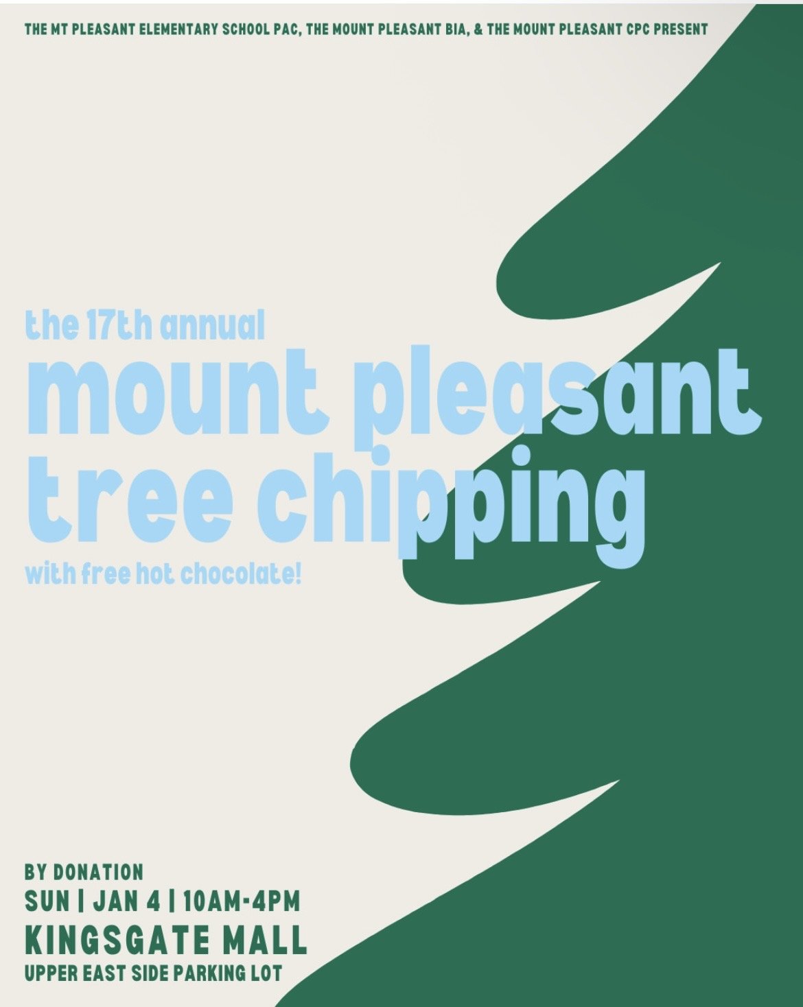 Mount Pleasant Tree Chipping Fundraiser