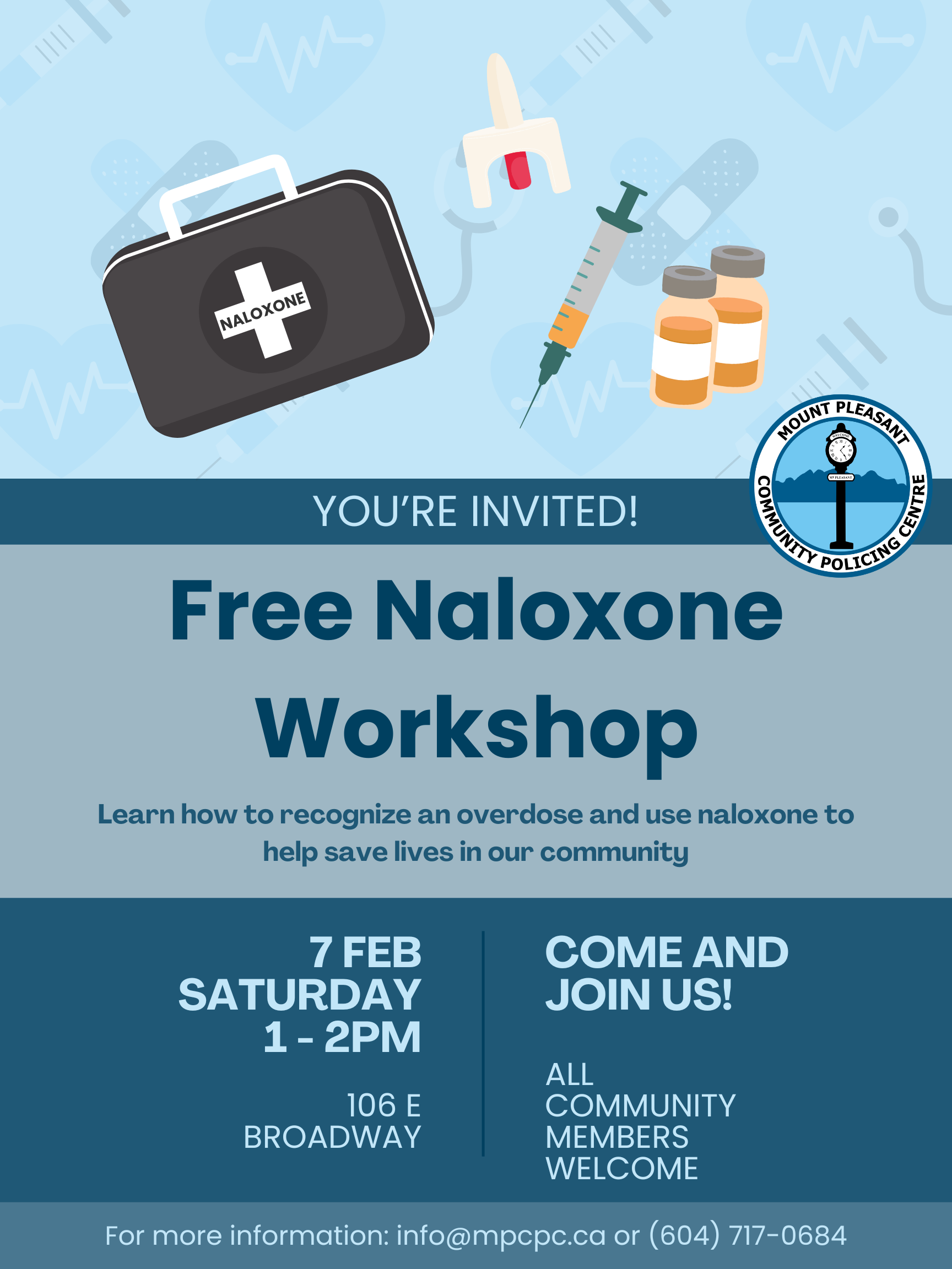 Upcoming: Free Naloxone Training Workshop