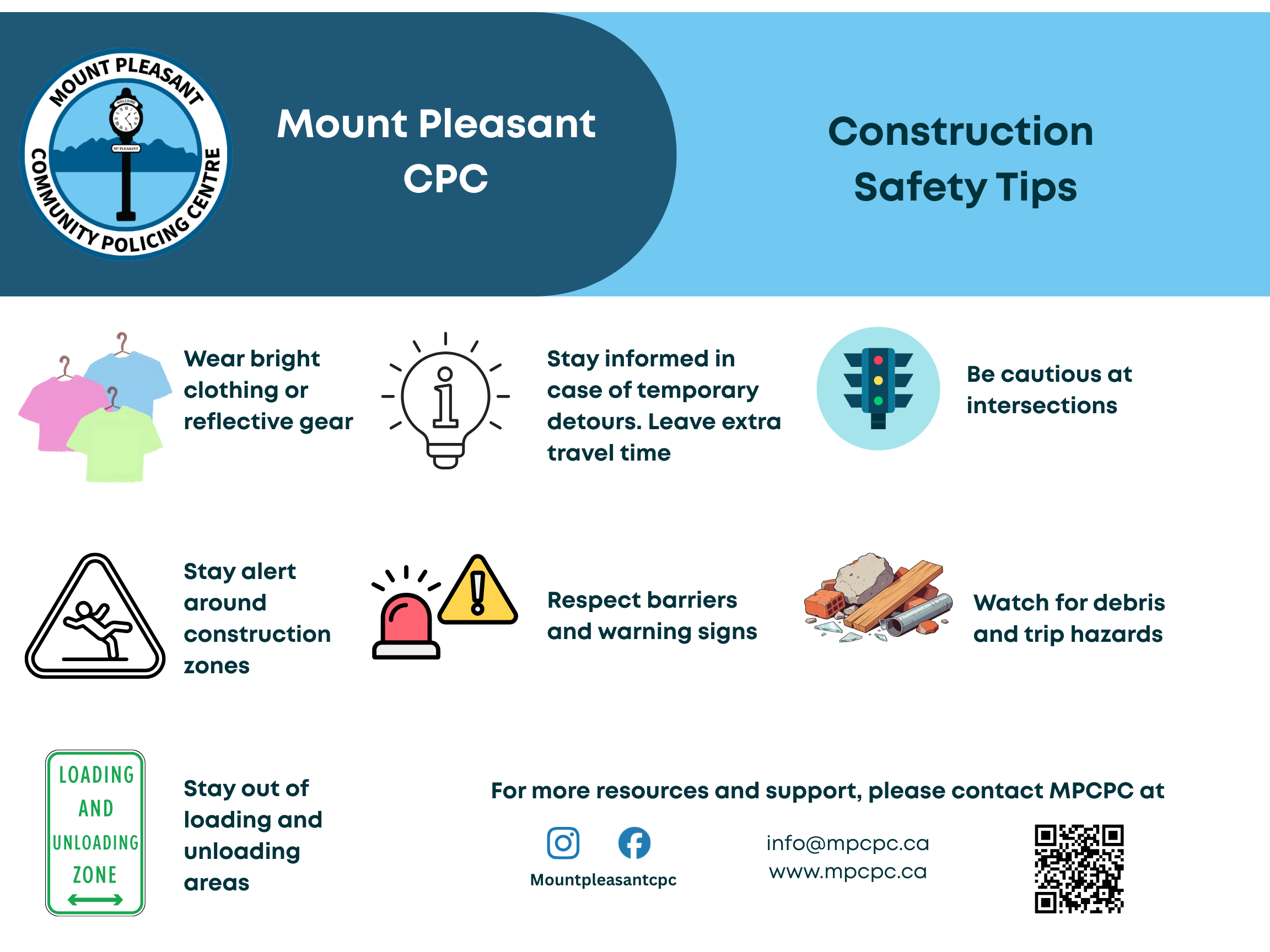 Upcoming: Construction Safety and Info Tabling