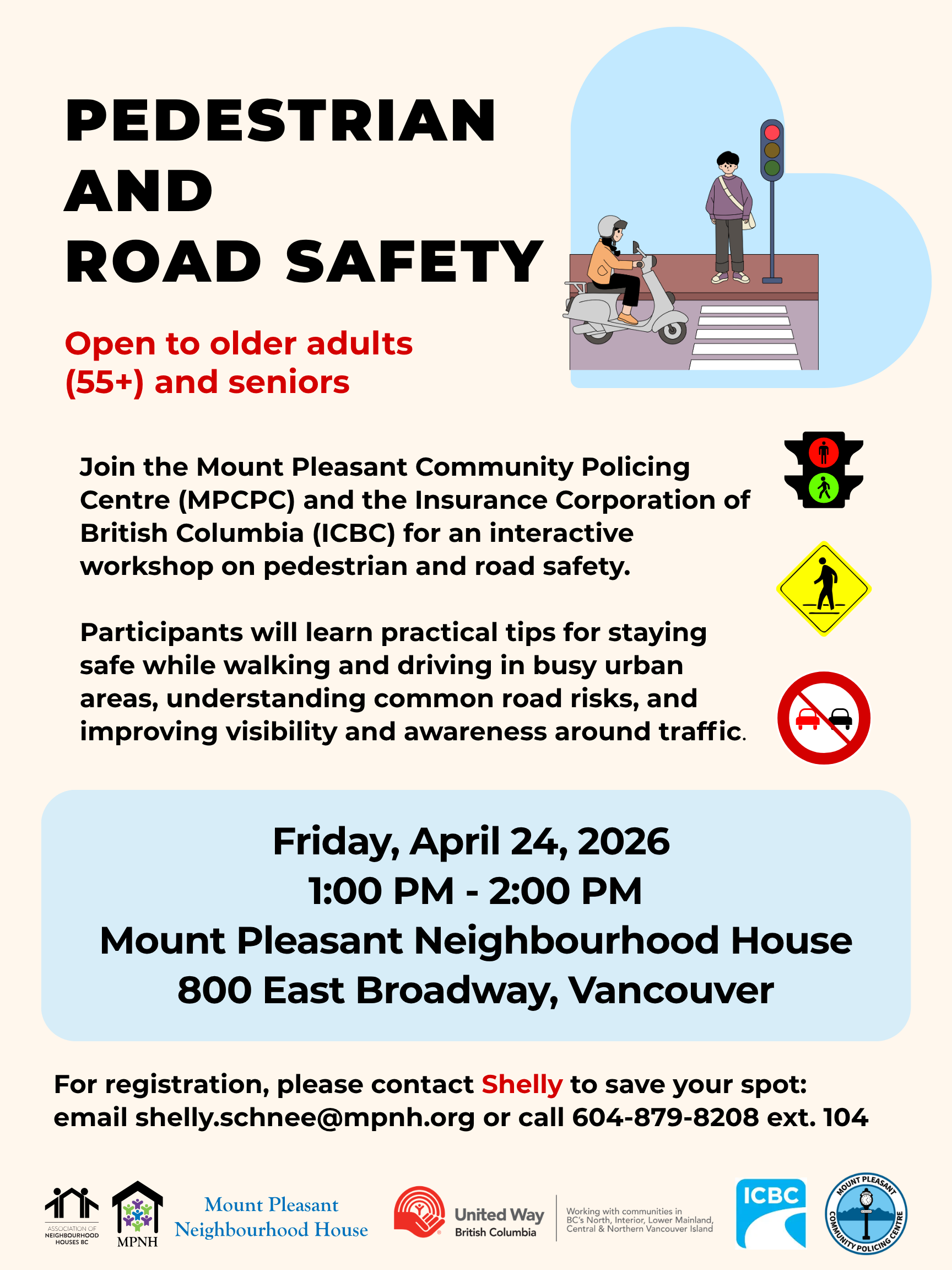 Upcoming Event: Senior Workshop on Pedestrian and Road Safety