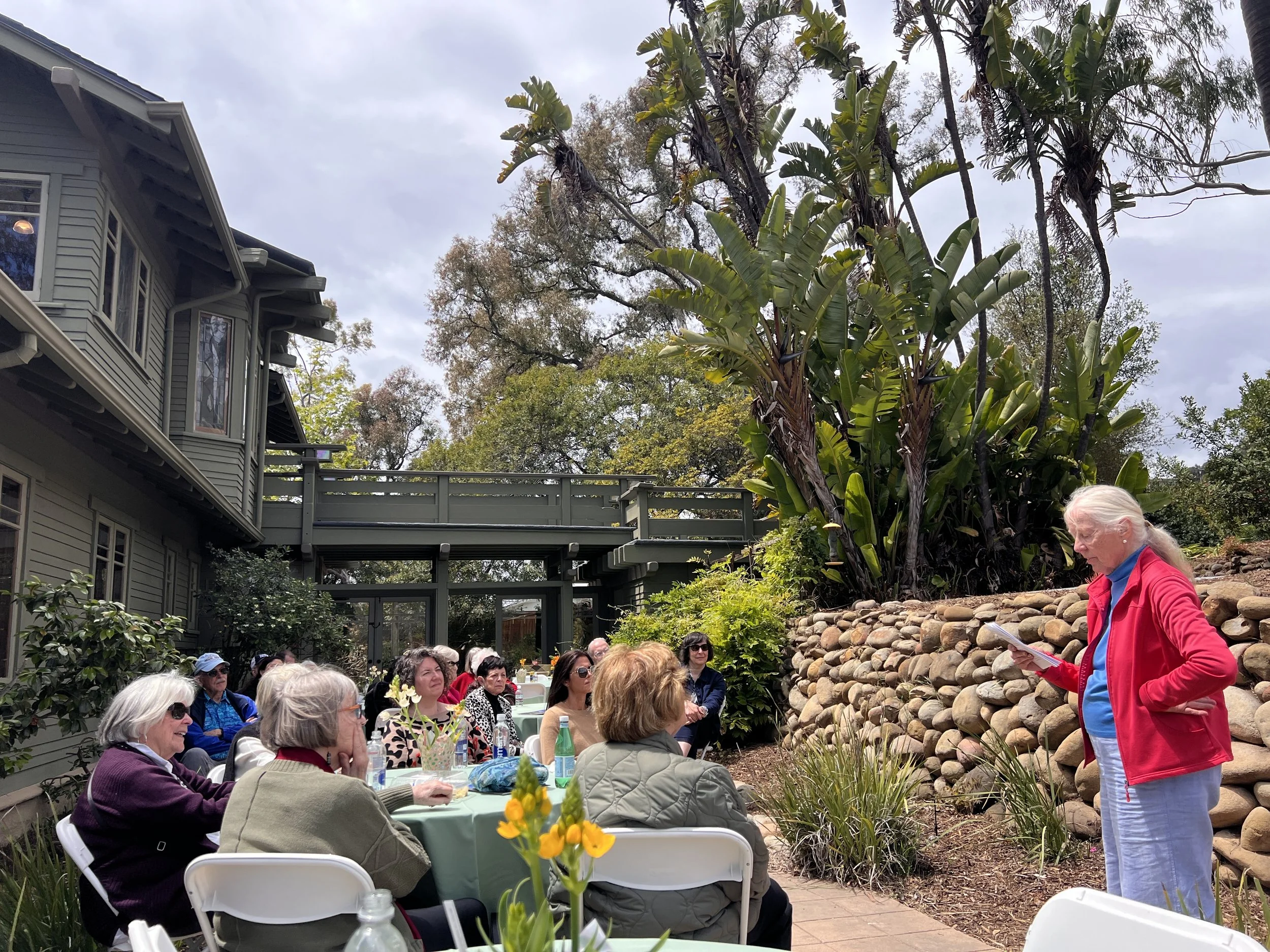 Ann X, Gamble House Archivist, reads correspondence from Henry Mather Greene to Thomas Gould Jr.