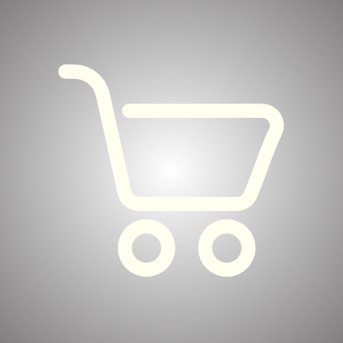 Shopping cart icon on a gray background